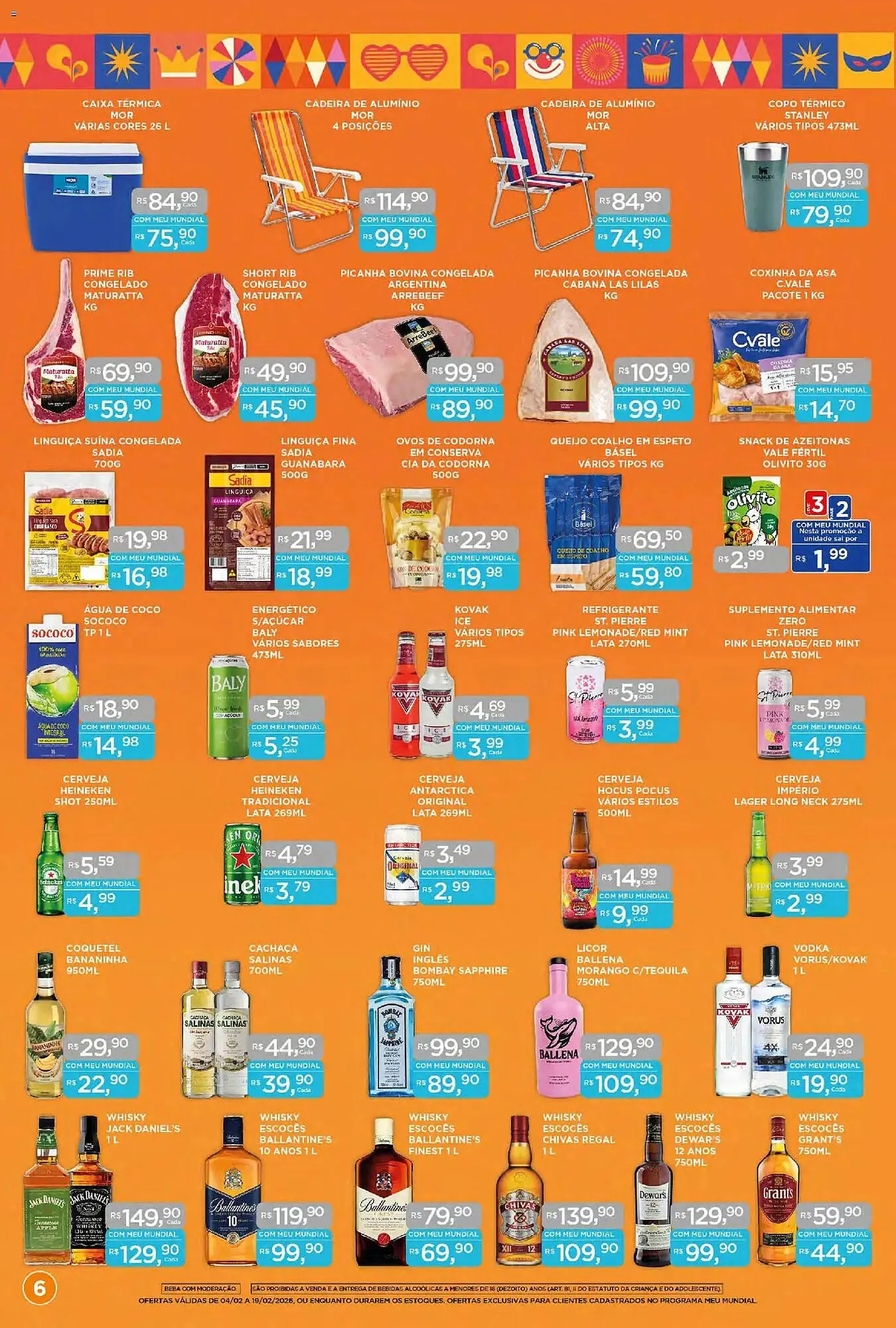 Encarte de Encarte Supermercados Mundial 4 de fevereiro até 19 de fevereiro 2026 - Pagina 6