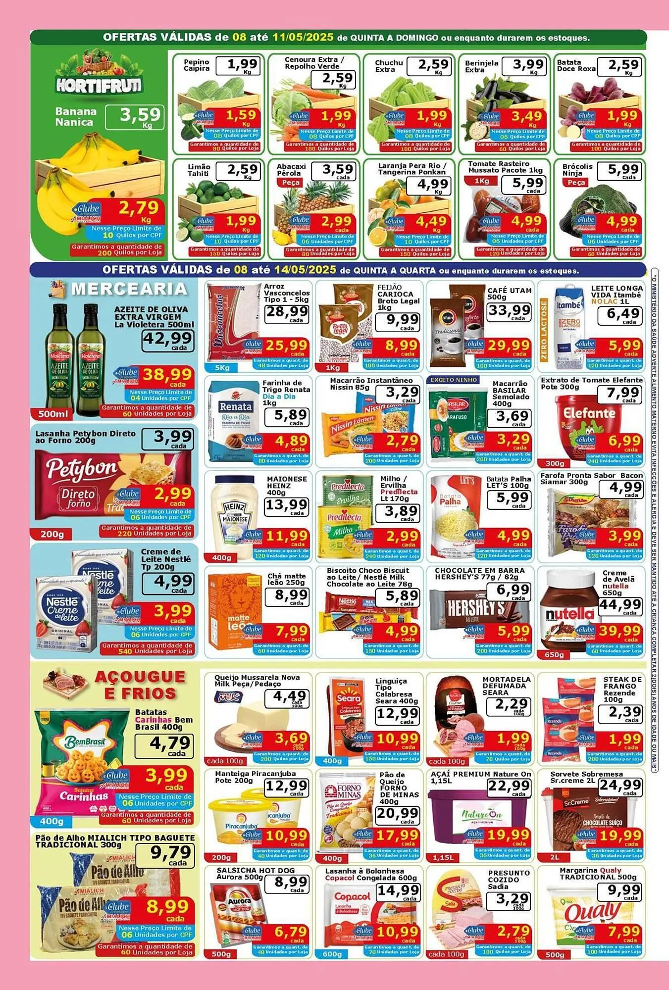 Encarte de Catálogo Mialich Supermercados 8 de maio até 11 de maio 2025 - Pagina 2