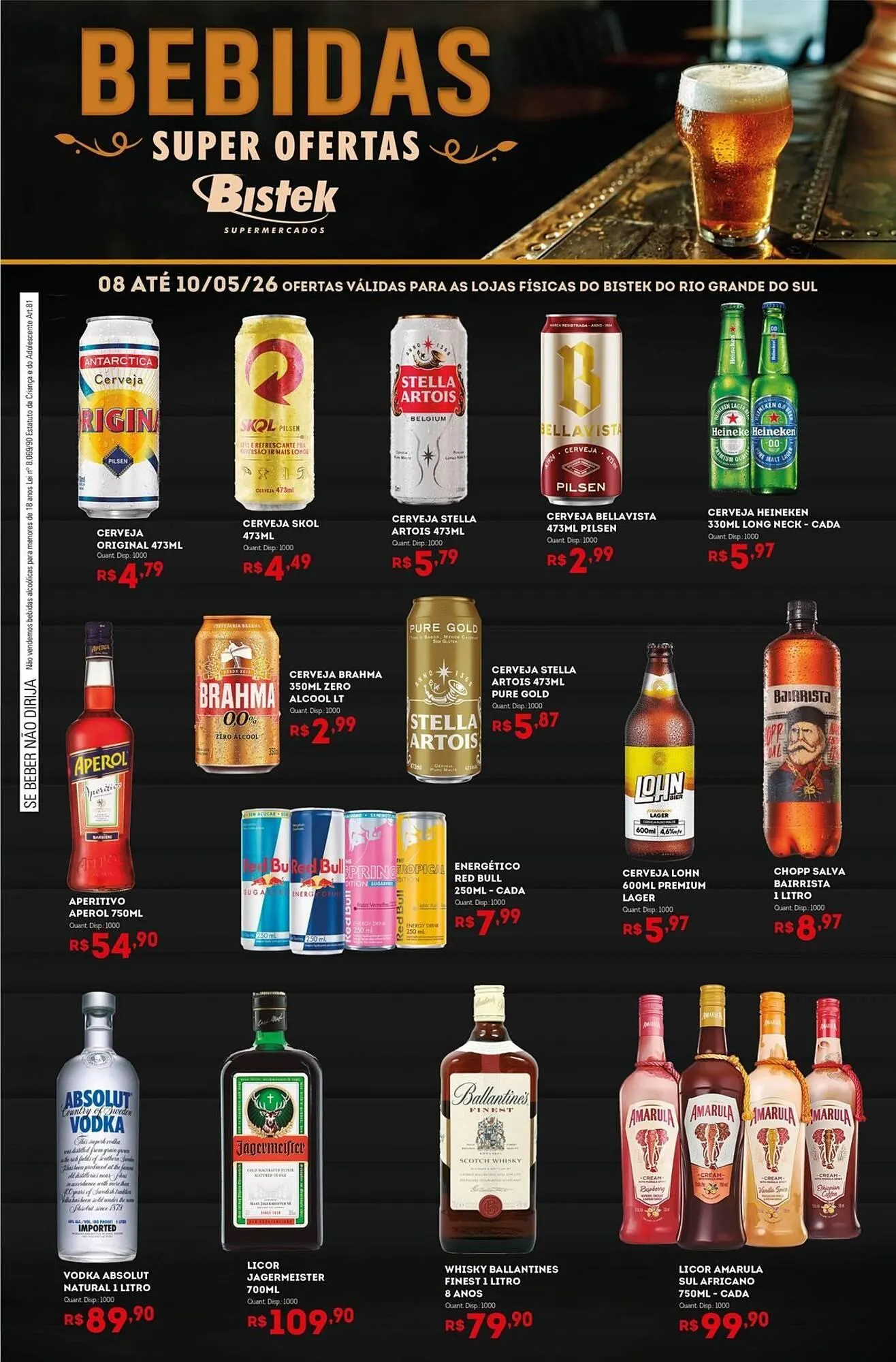Encarte de Encarte Bistek Supermercados 8 de maio até 10 de maio 2026 - Pagina 1