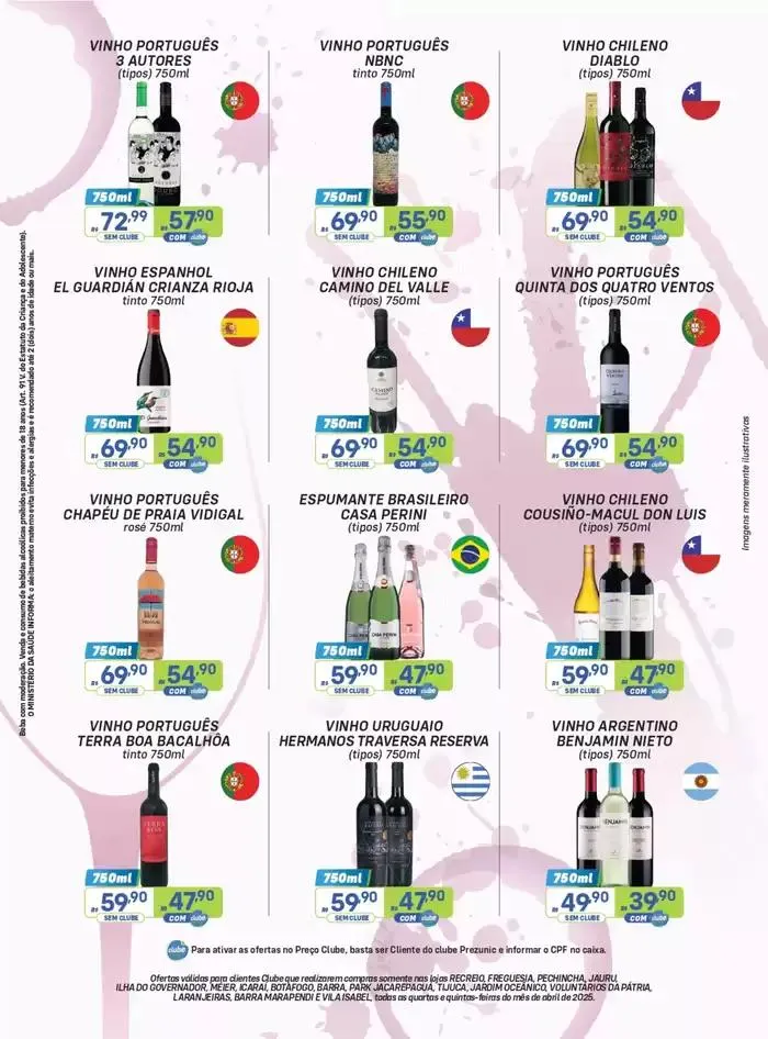 Encarte de Adega Prezunic 1 de abril até 30 de abril 2025 - Pagina 5