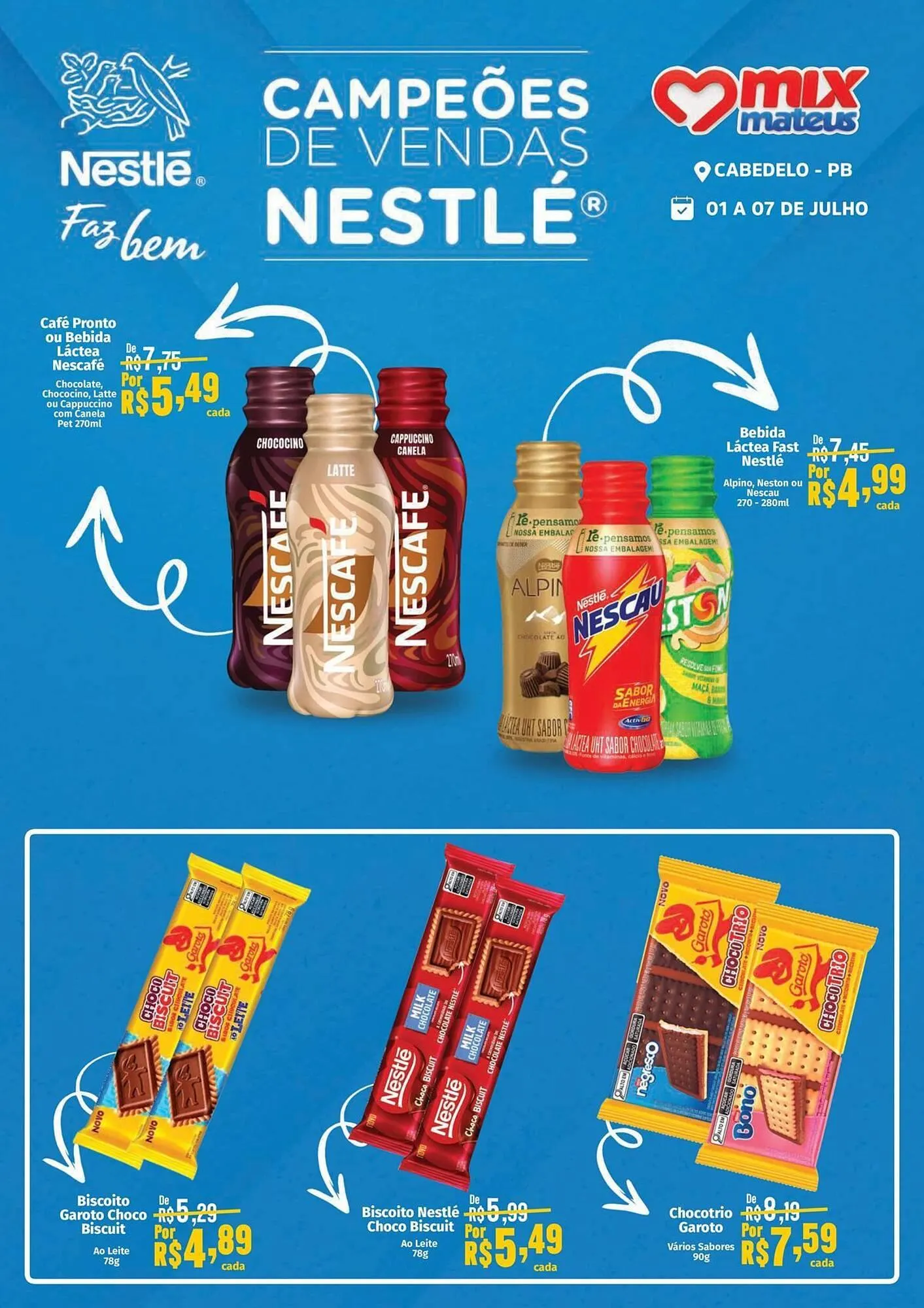 Encarte de Catálogo Supermercados Mateus 1 de julho até 7 de julho 2025 - Pagina 1