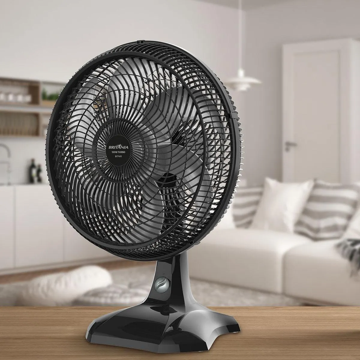 Ventilador 2 Em 1 Mesa e Parede 150W 127V Tecnologia Maxx Force Preto Britânia