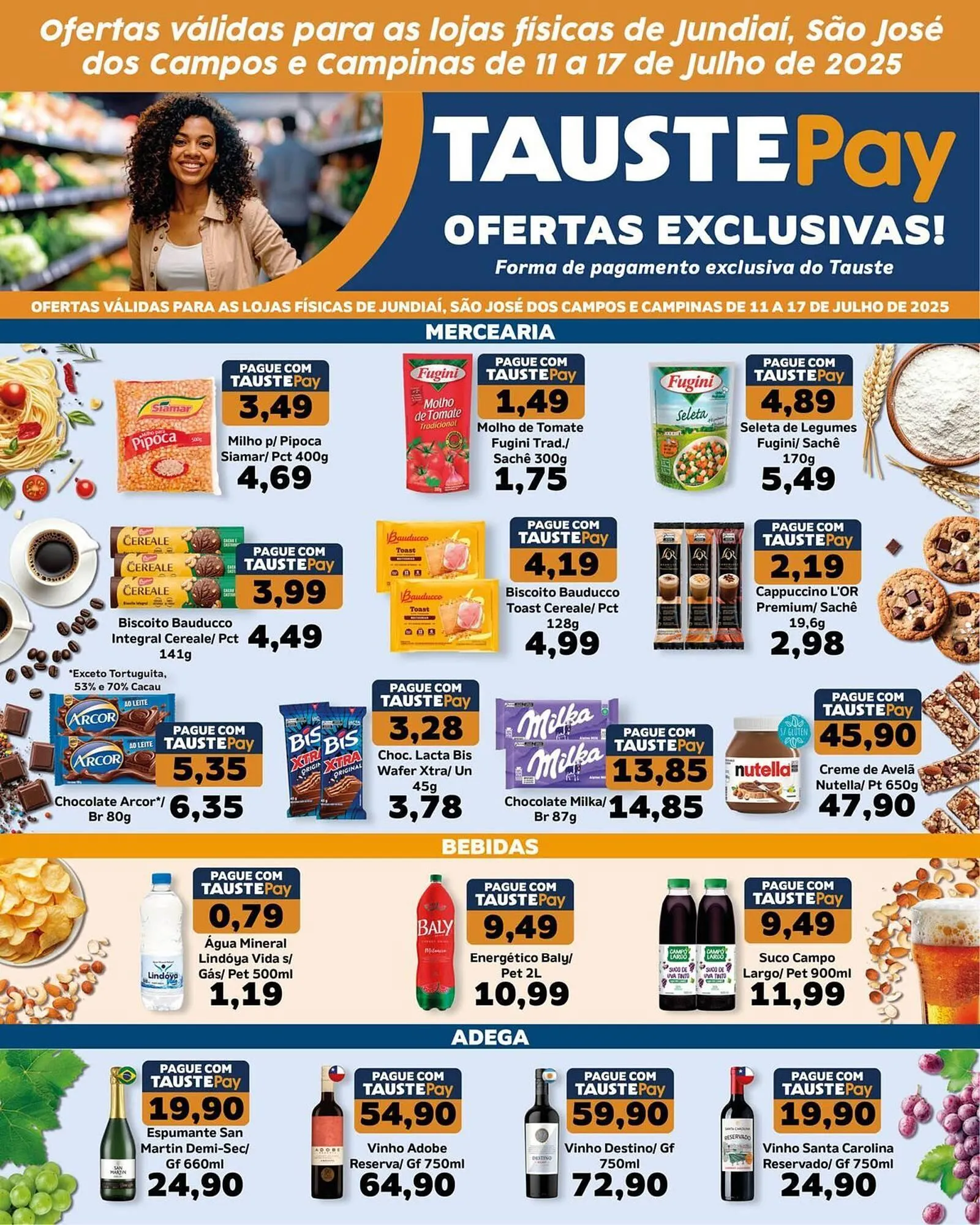 Encarte de Catálogo Supermercados Tauste 11 de julho até 17 de julho 2025 - Pagina 1