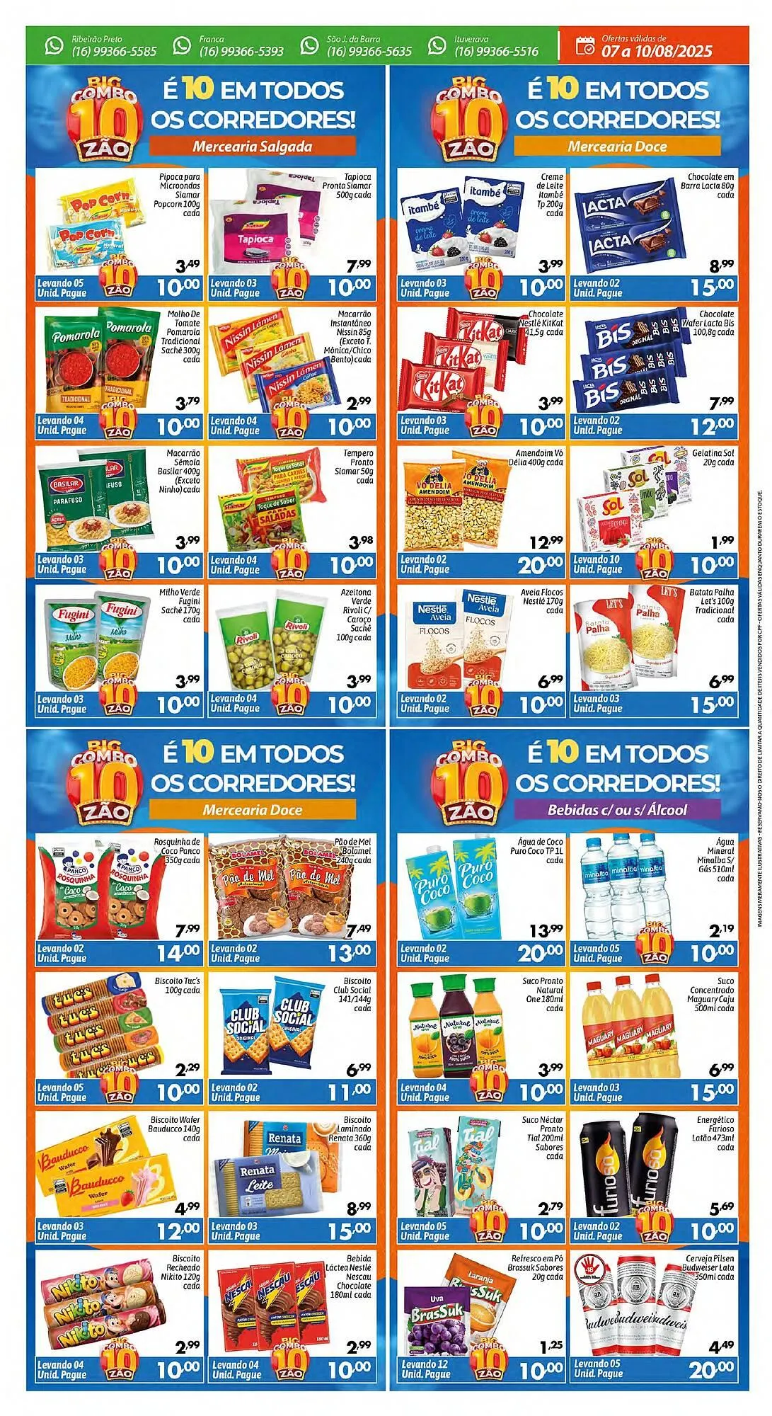 Encarte de Catálogo Supermercados Big Compra 7 de agosto até 10 de agosto 2025 - Pagina 2