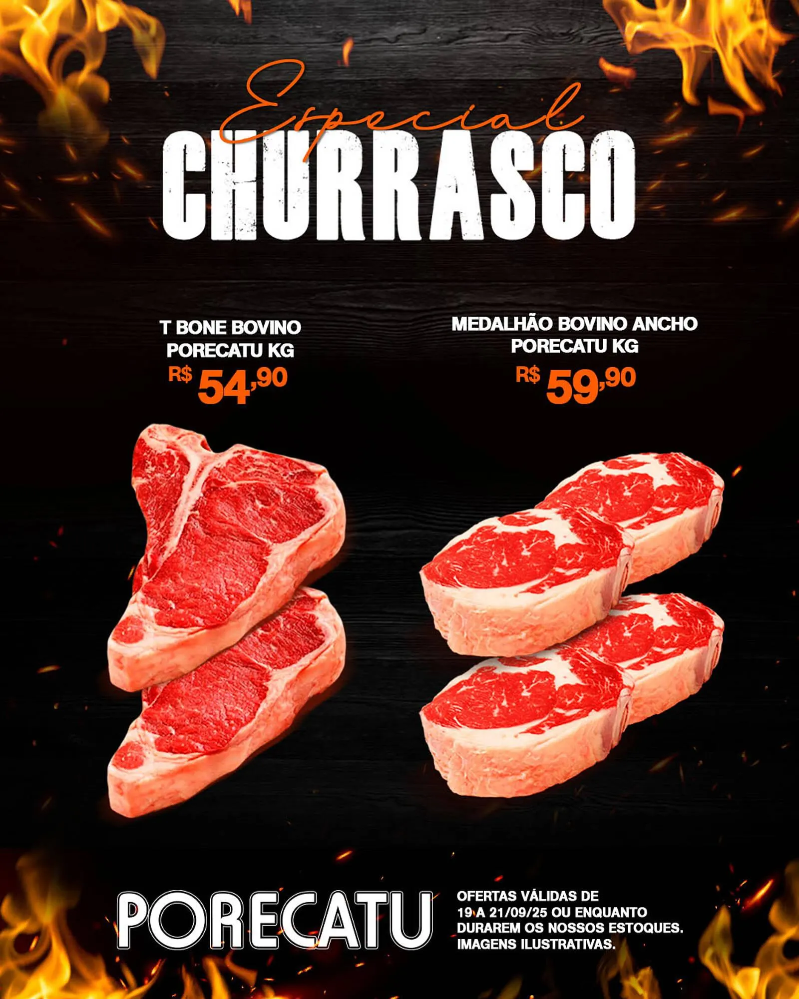 Encarte de Catálogo Supermercado Porecatu 19 de setembro até 21 de setembro 2025 - Pagina 1