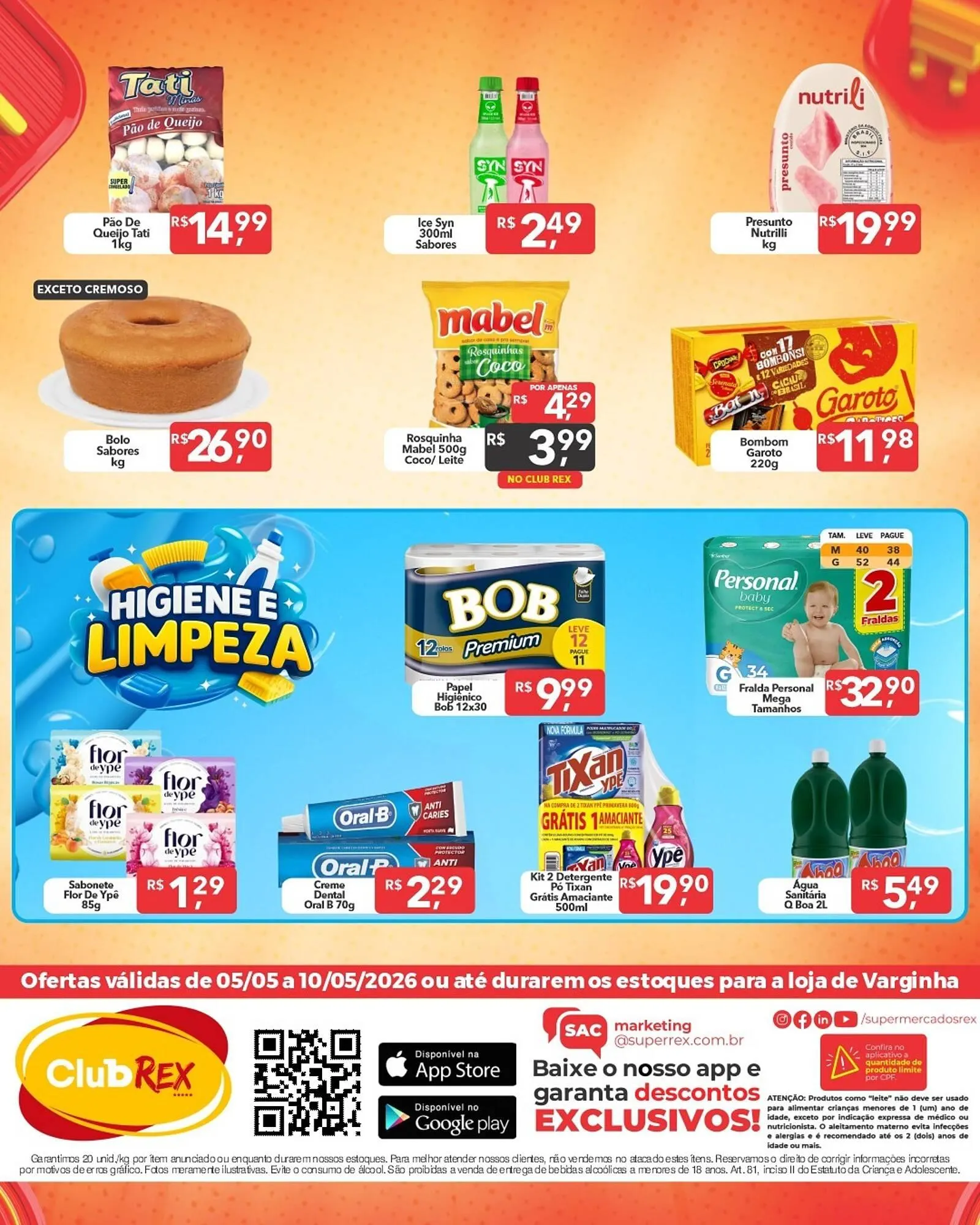 Encarte de Catálogo Supermercados Rex 5 de maio até 10 de maio 2026 - Pagina 2