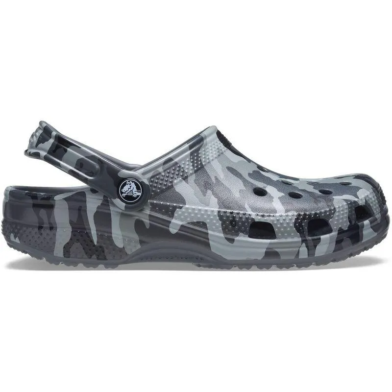 Sandália Crocs Classic Printed Camo Clog SLATE GREY/MULTI