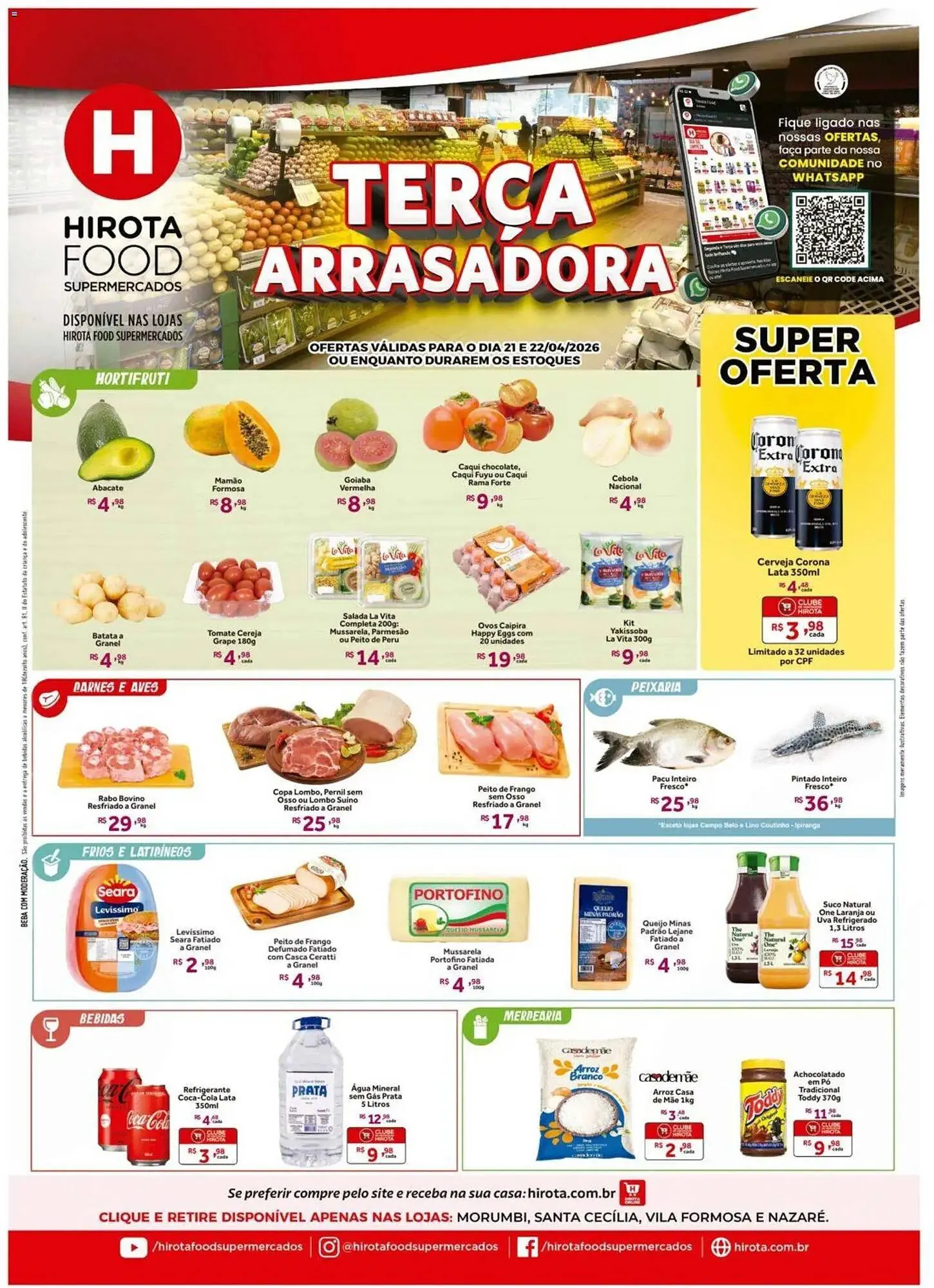 Encarte de Catálogo Hirota Food Supermercado 21 de abril até 23 de abril 2026 - Pagina 1