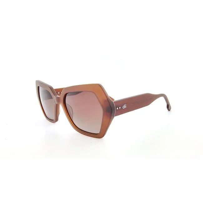 Óculos de sol Dii Collection, modelo 1 9020, cor Marrom Sólido, tamanho 56