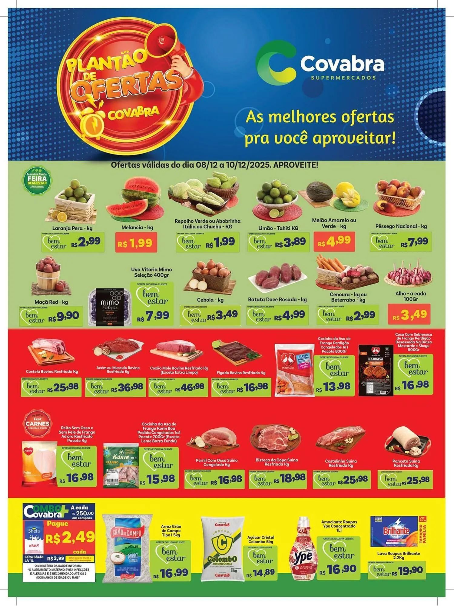 Encarte de Catálogo Covabra Supermercados 9 de dezembro até 10 de dezembro 2025 - Pagina 1