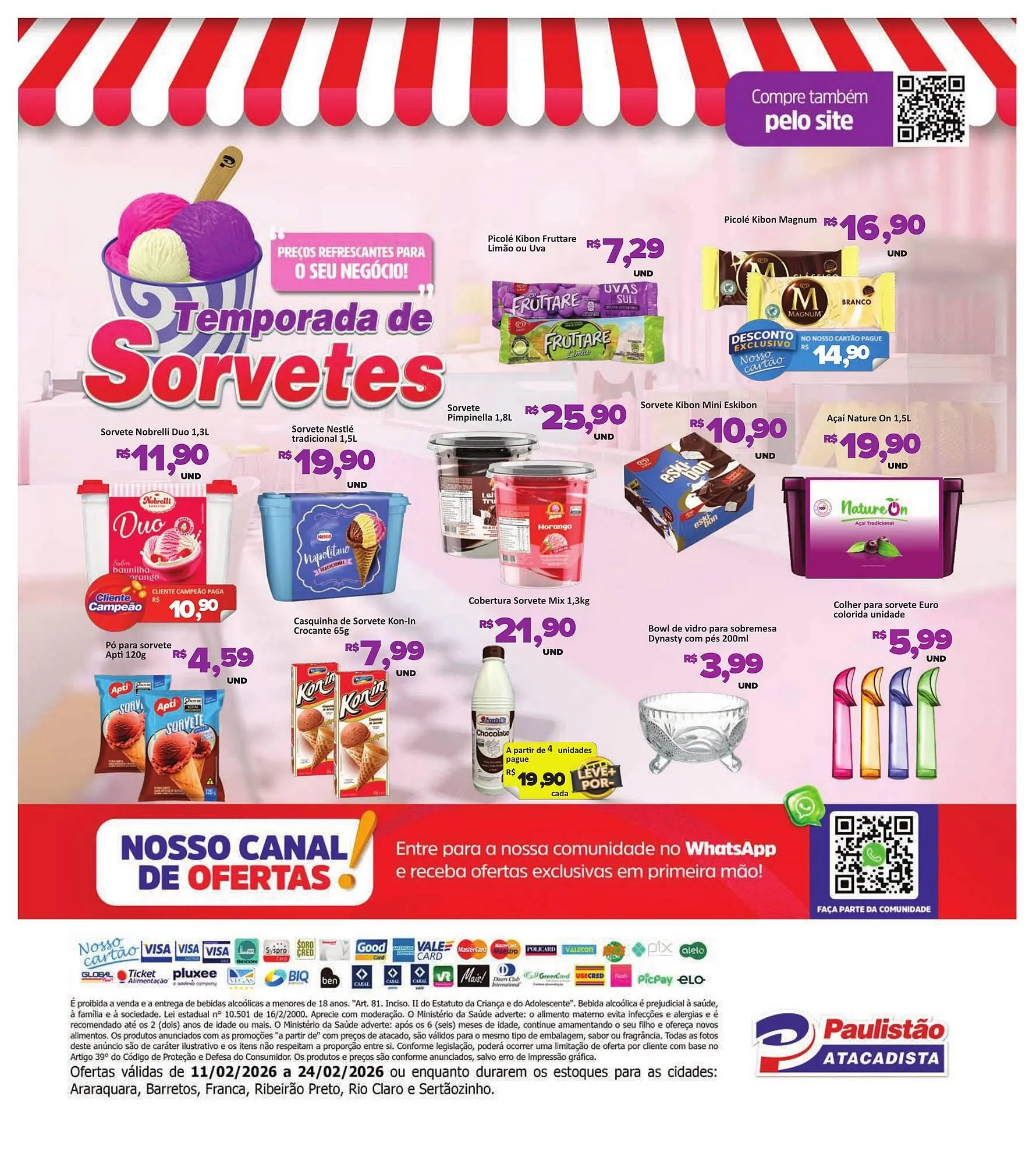 Encarte de Catálogo Paulistão Supermercados 11 de fevereiro até 24 de fevereiro 2026 - Pagina 4