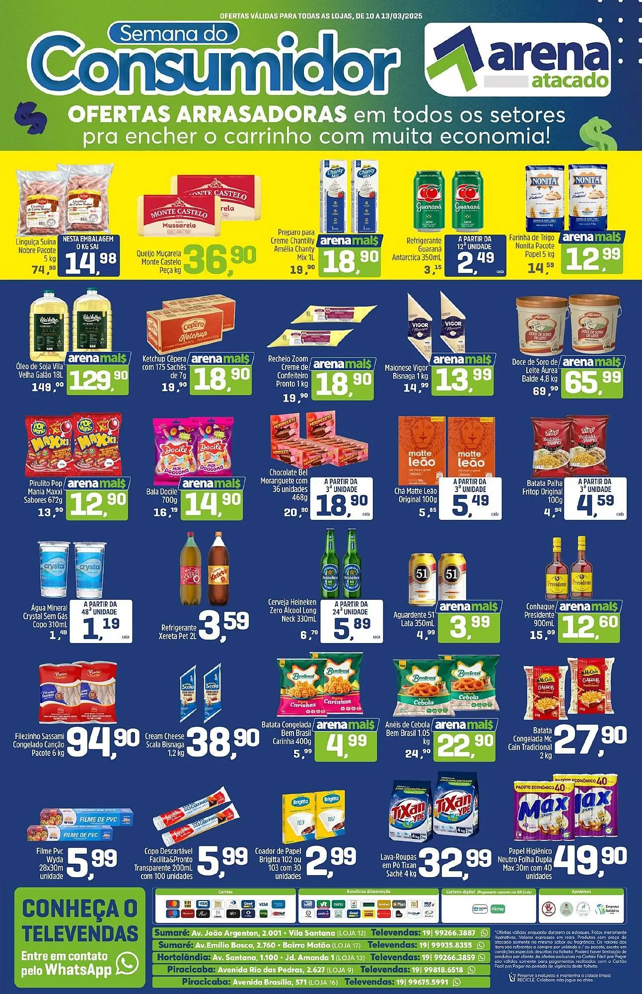 Encarte de Catálogo Arena Atacado 10 de março até 13 de março 2025 - Pagina 1
