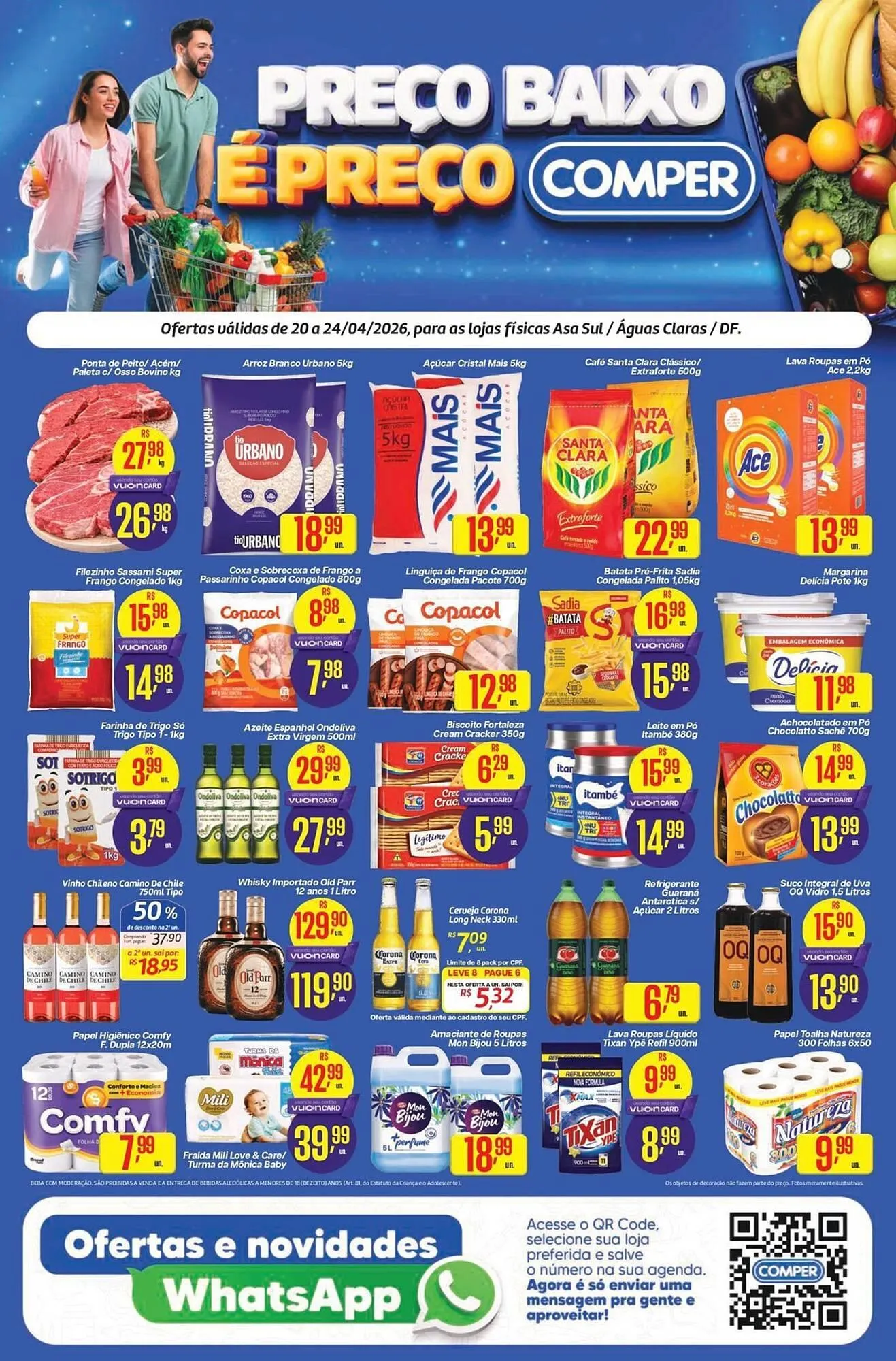 Encarte de Folheto Comper 20 de abril até 24 de abril 2026 - Pagina 1