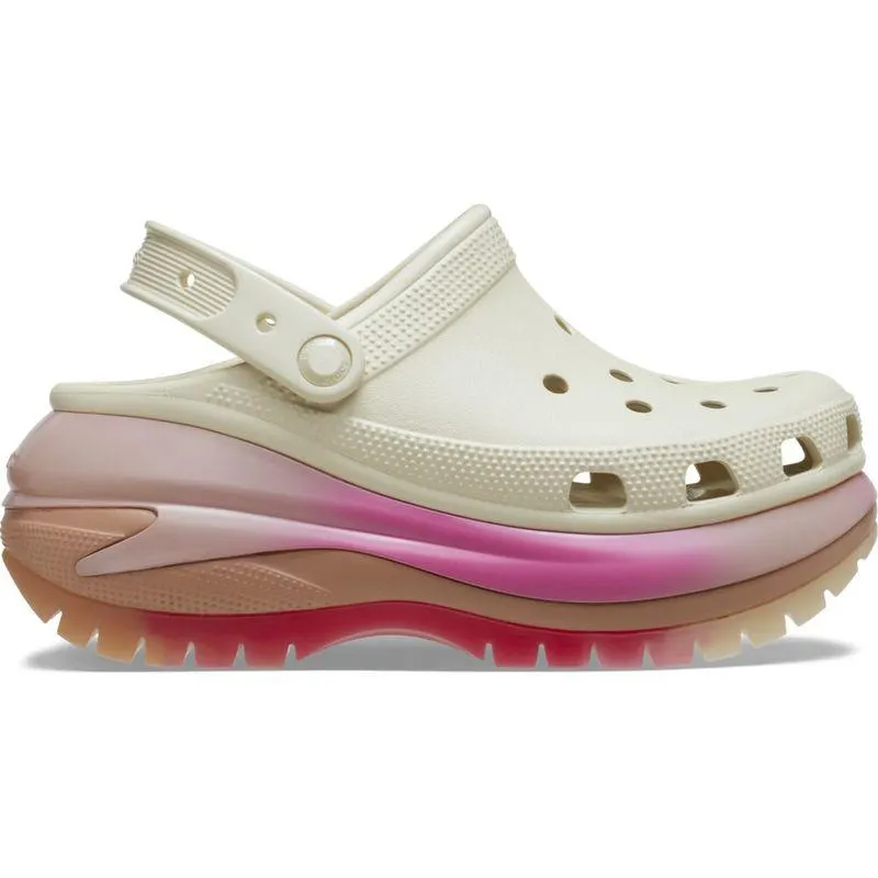 Sandália Crocs Mega Crush Colordip Clog BONE/MULTI