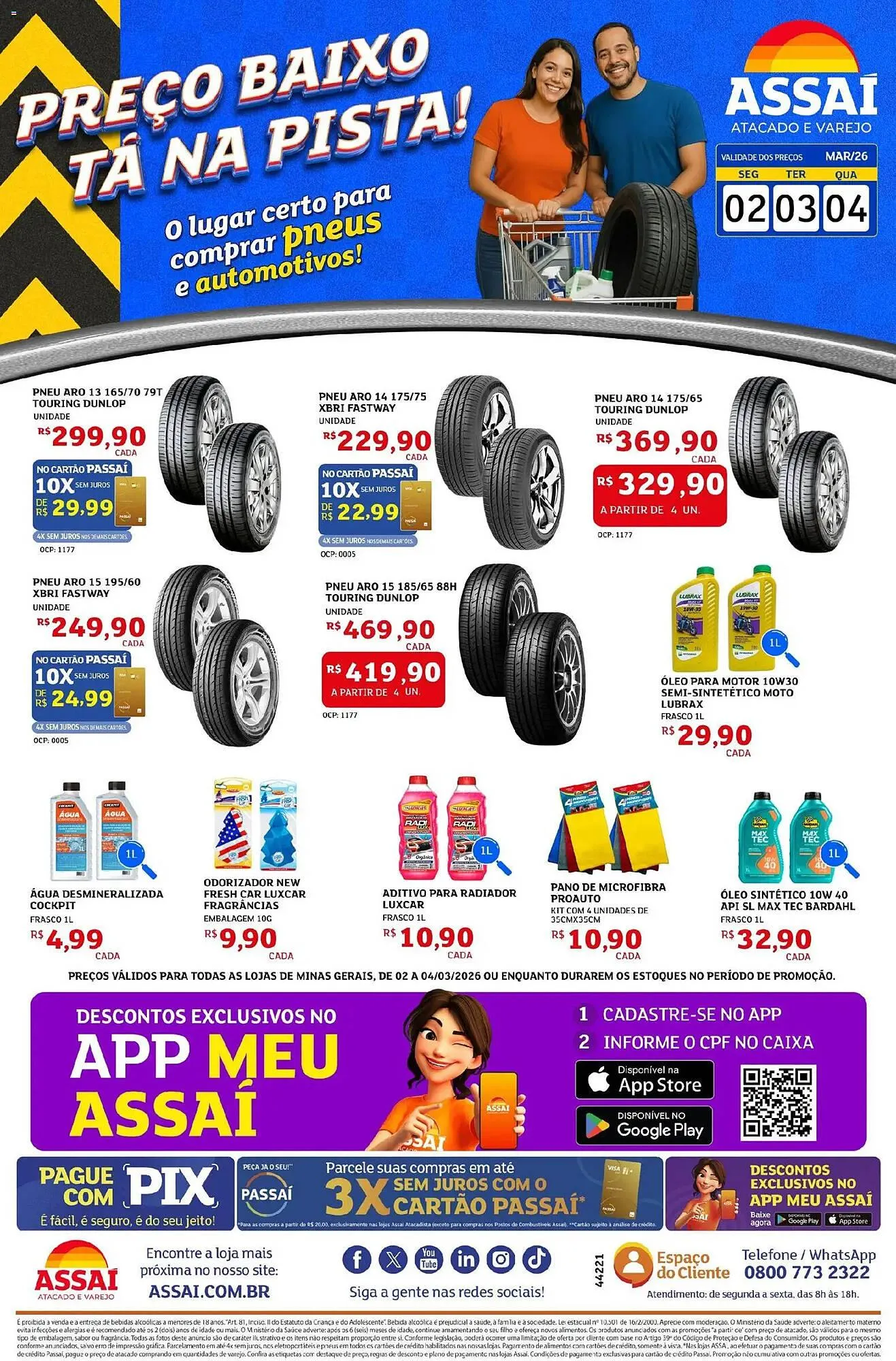 Encarte de Encarte Assaí Atacadista 2 de março até 4 de março 2026 - Pagina 1