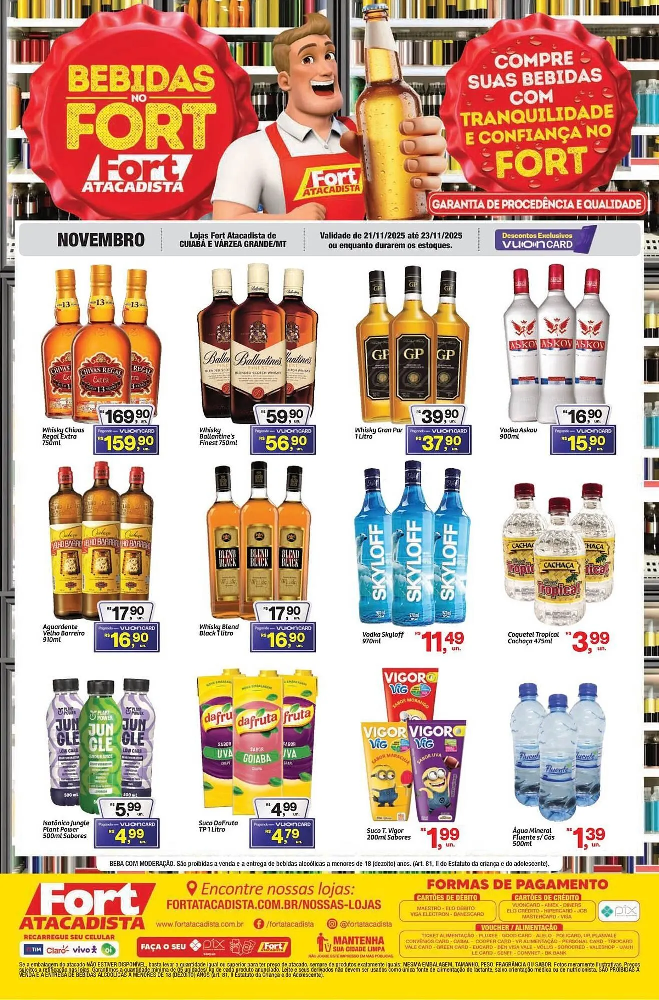 Encarte de Tabloide Fort Atacadista 21 de novembro até 23 de novembro 2025 - Pagina 1