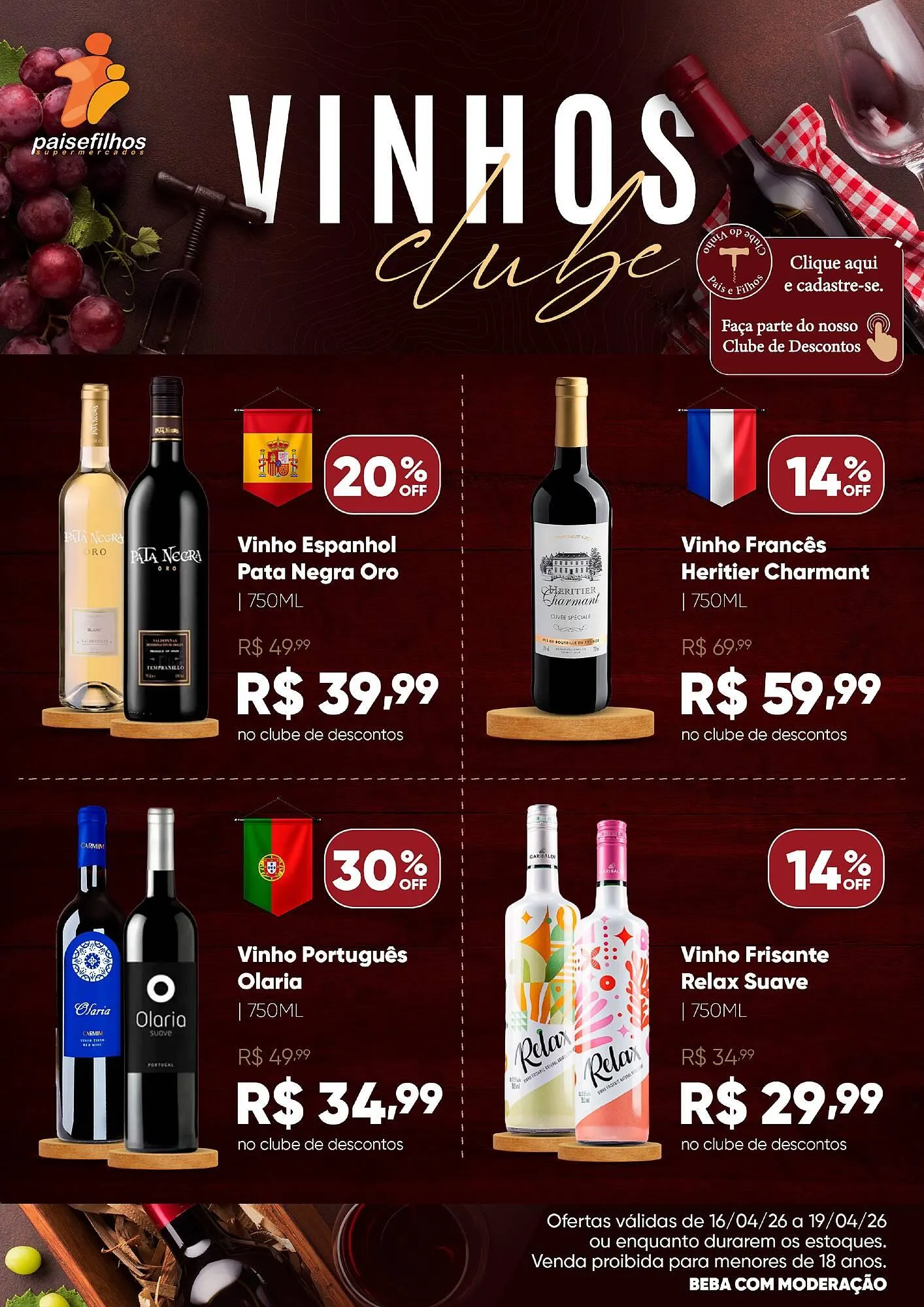 Encarte de Catálogo Pais e Filhos Supermercados 16 de abril até 19 de abril 2026 - Pagina 2