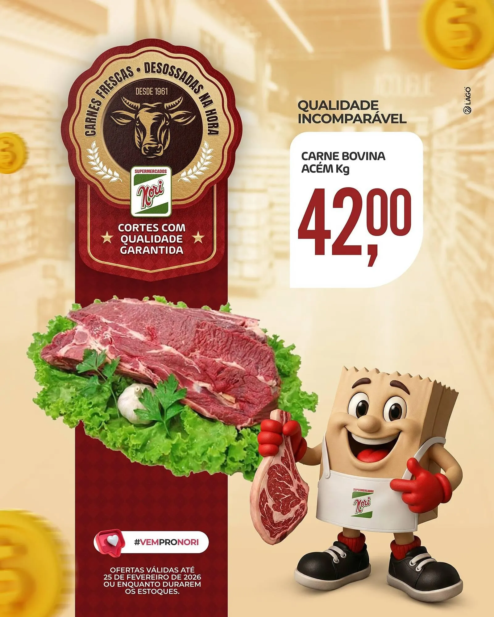 Encarte de Catálogo Supermercados Nori 21 de fevereiro até 25 de fevereiro 2026 - Pagina 2