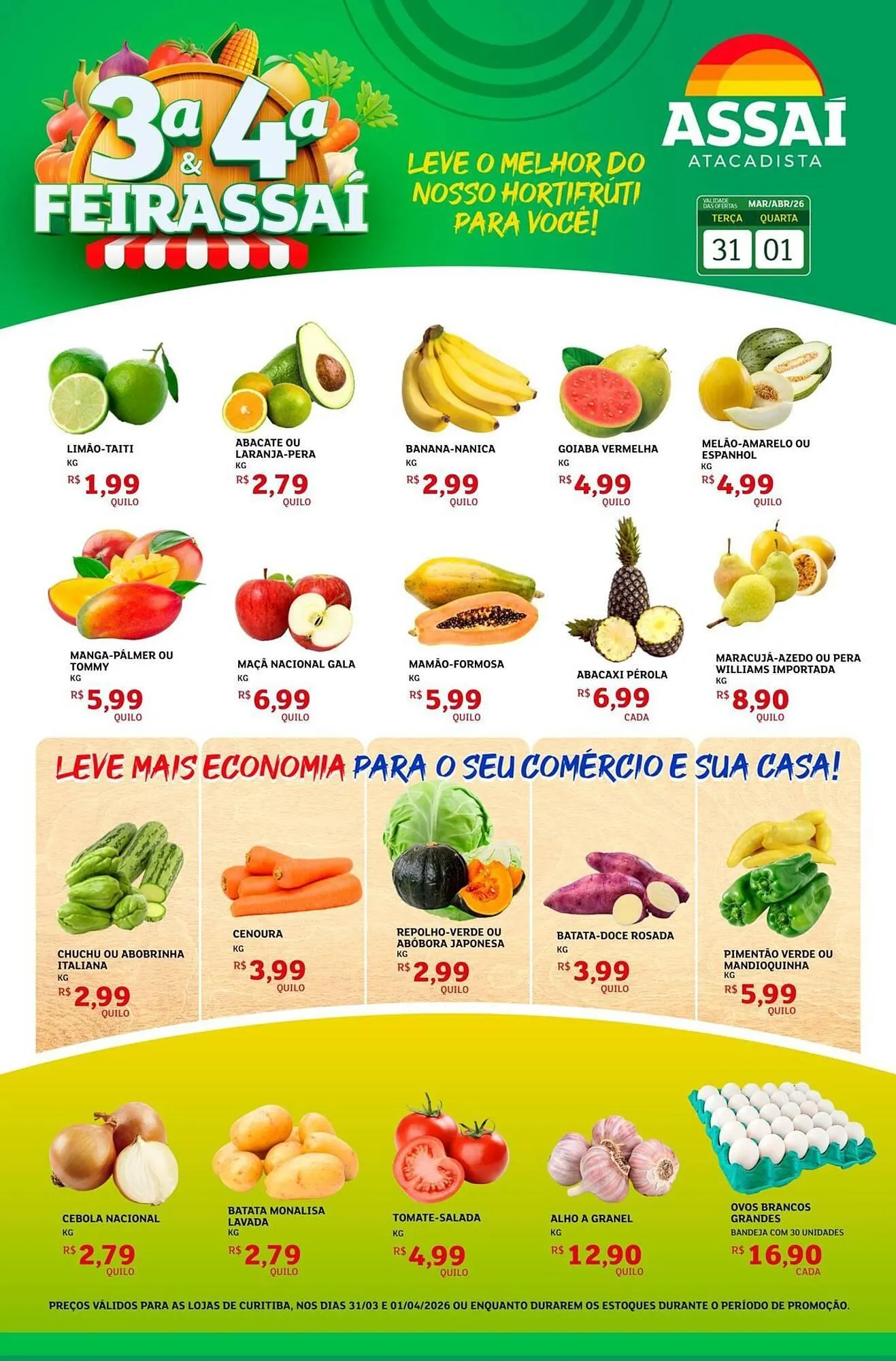 Encarte de Encarte Assaí Atacadista 31 de março até 1 de abril 2026 - Pagina 1