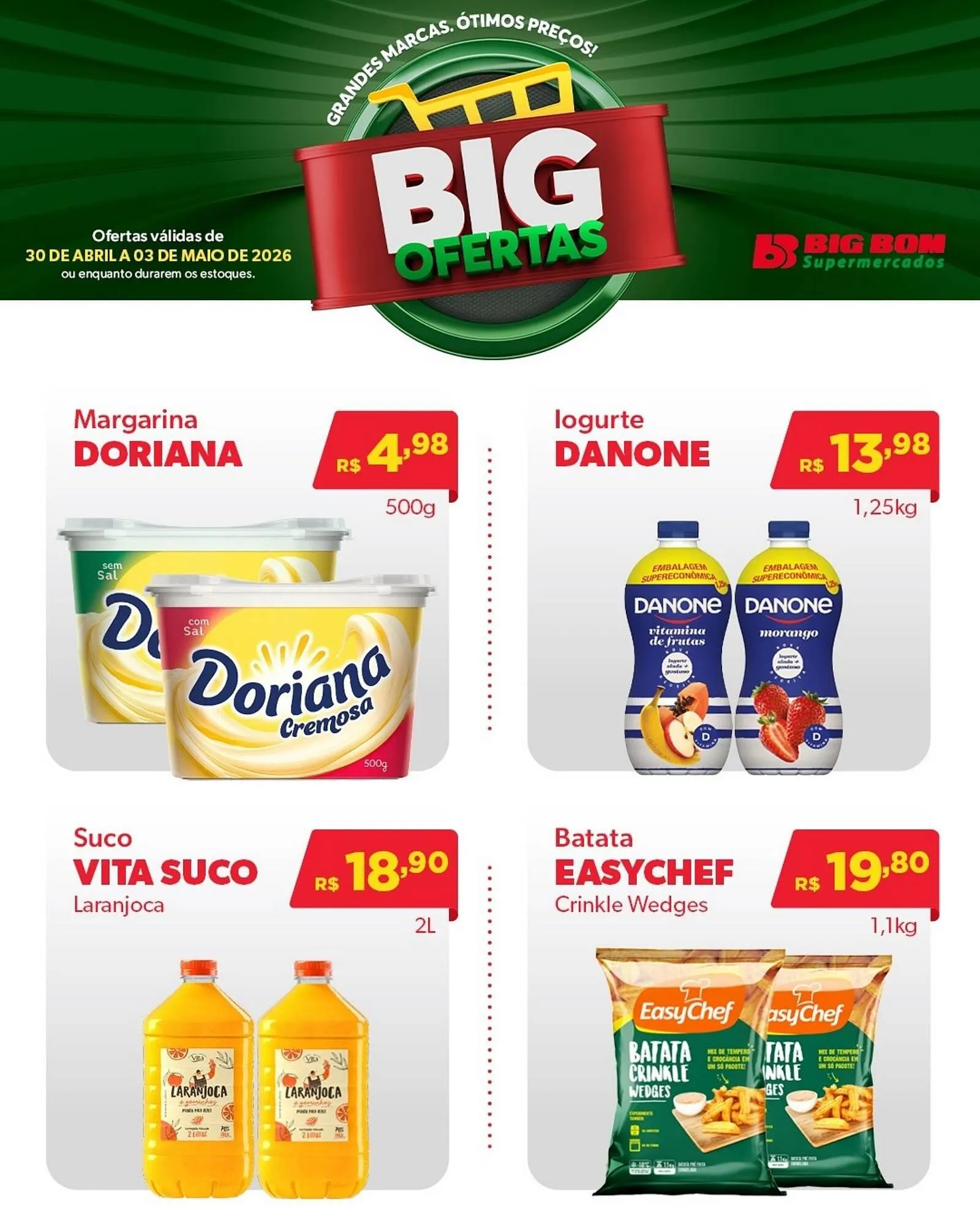 Encarte de Catálogo Big Bom Supermercados 30 de abril até 3 de maio 2026 - Pagina 2