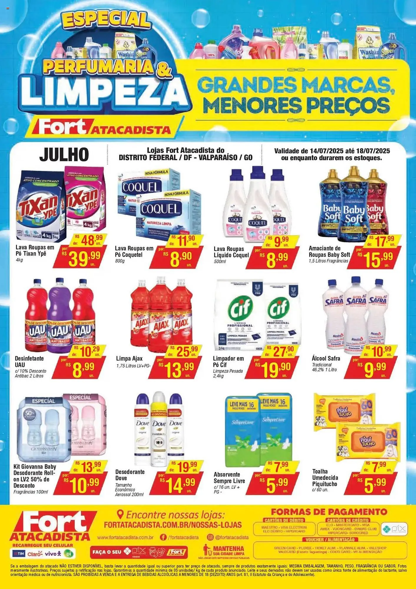 Encarte de Catálogo Fort Atacadista 14 de julho até 18 de julho 2025 - Pagina 1