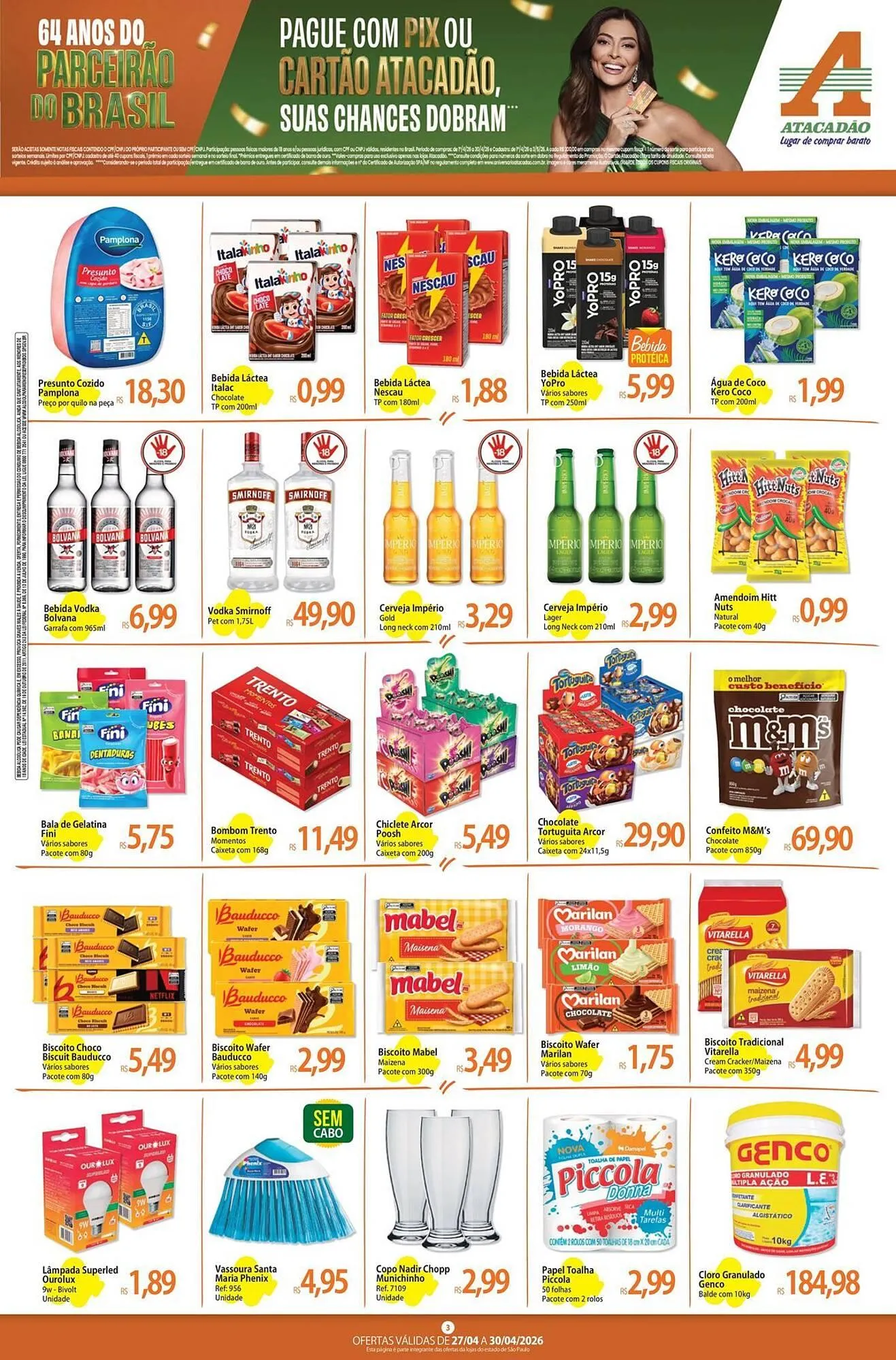 Encarte de Folheto Atacadão 27 de abril até 30 de abril 2026 - Pagina 3