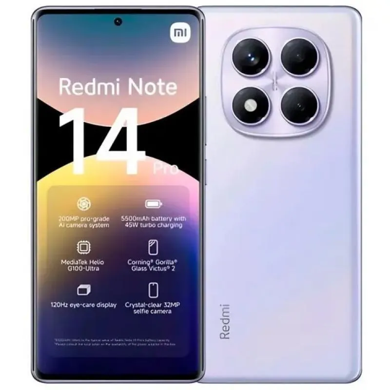 Xiaomi Redmi Note 14 Pro 256GB - 8GB Ram (Purple) Roxo