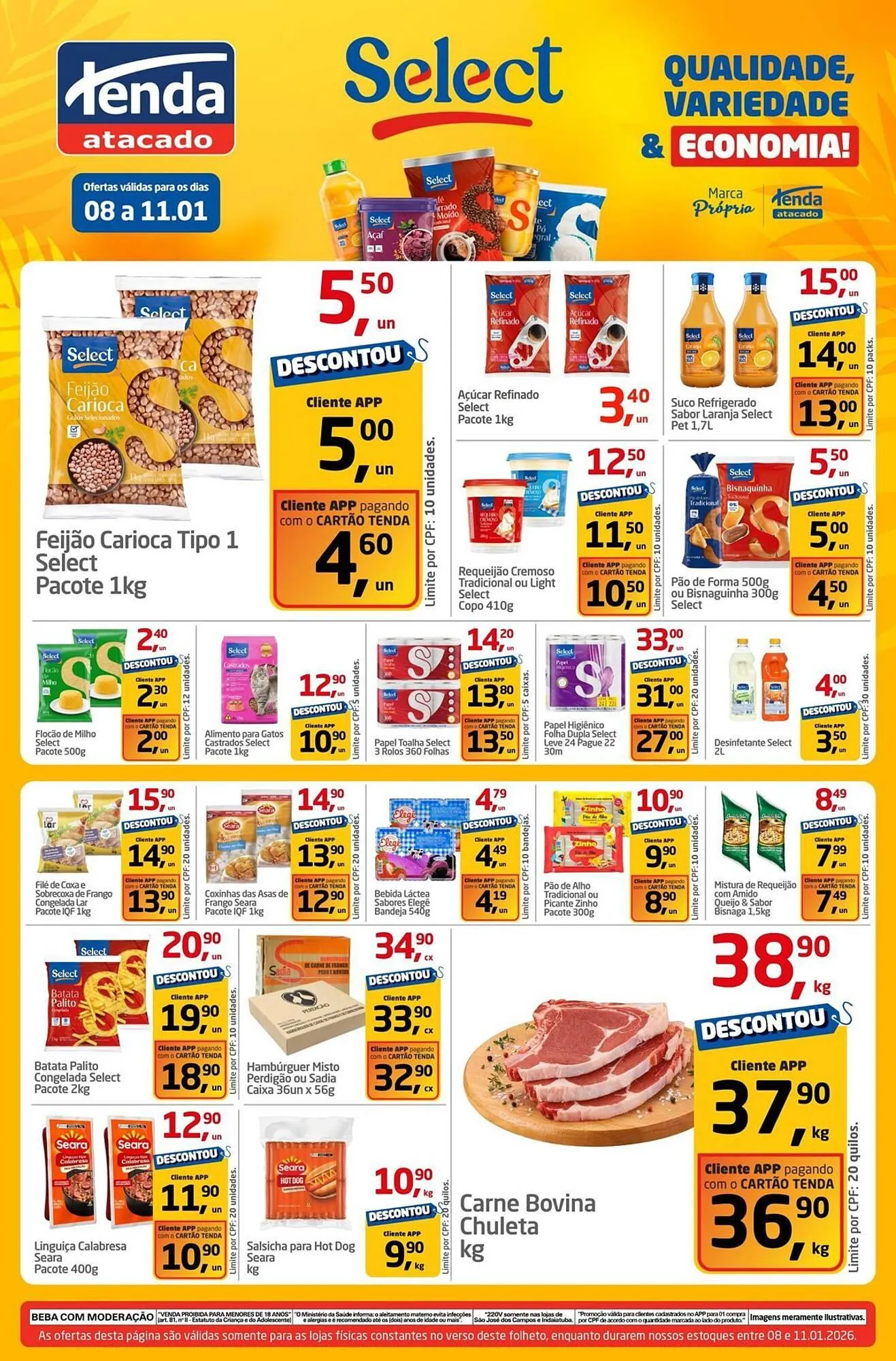 Encarte de Folheto Tenda Atacado 8 de janeiro até 11 de janeiro 2026 - Pagina 2