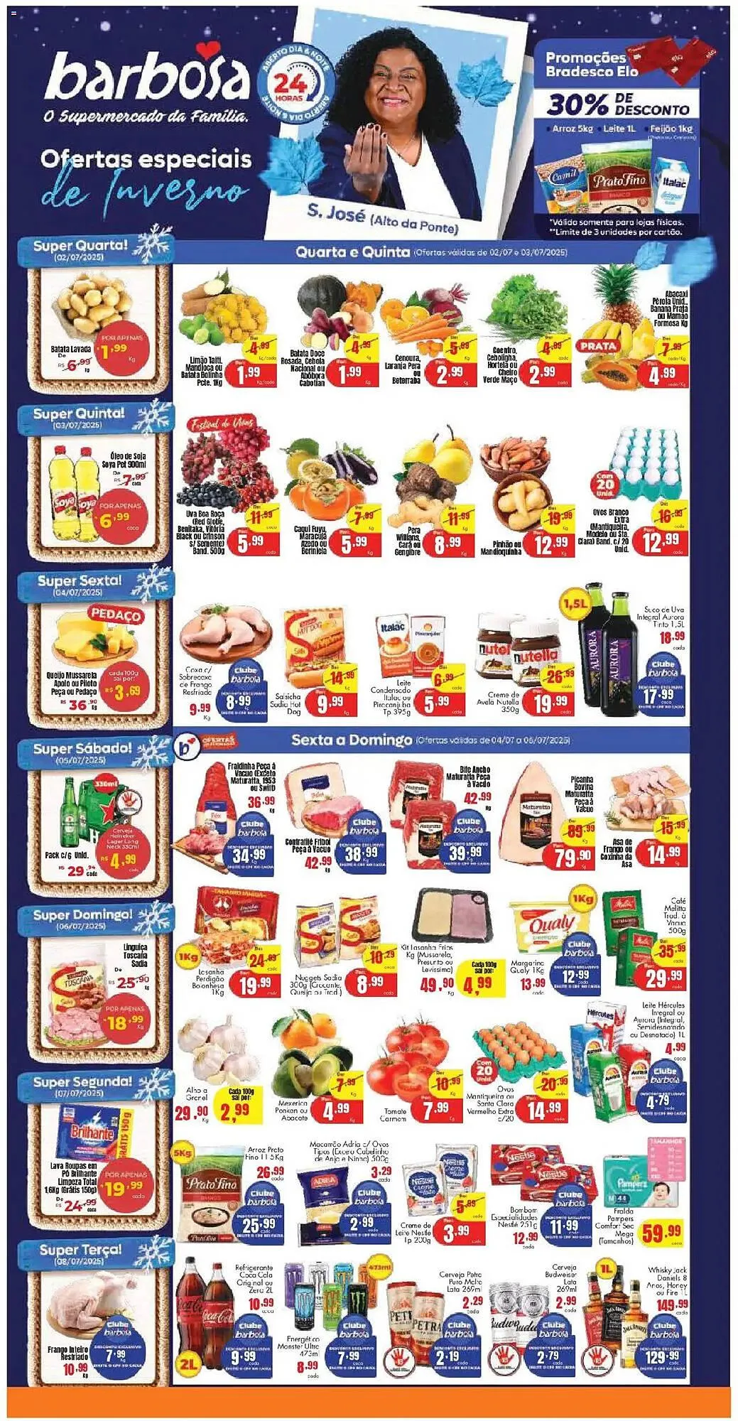 Encarte de Catálogo Barbosa Supermercados 2 de julho até 8 de julho 2025 - Pagina 1