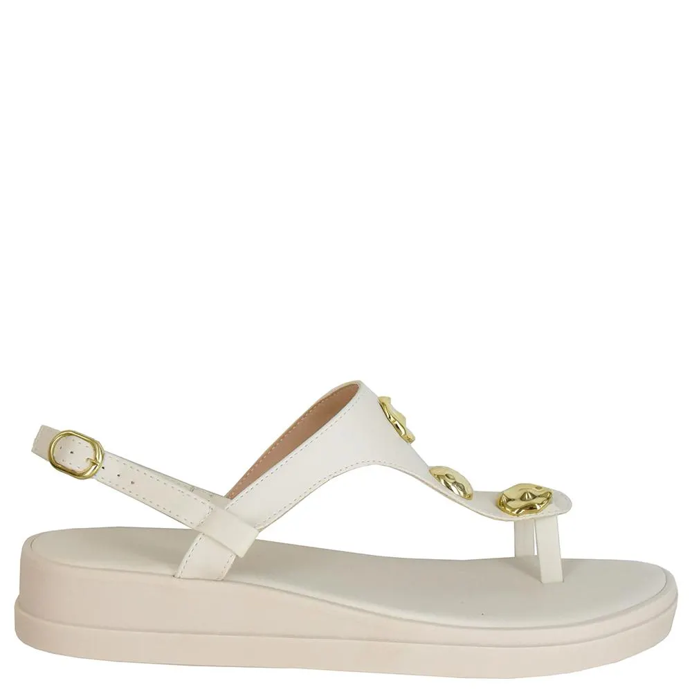 SANDALIA FLATFORM METAIS DI SANTINNI