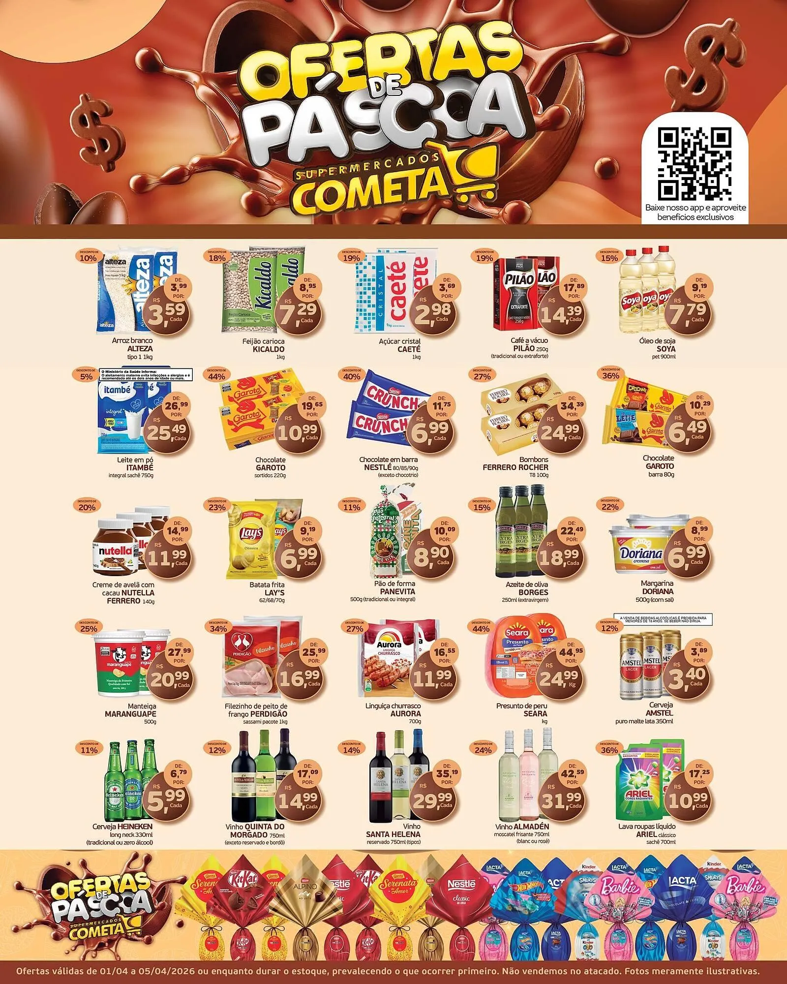 Encarte de Encarte Cometa Supermercados 1 de abril até 5 de abril 2026 - Pagina 1