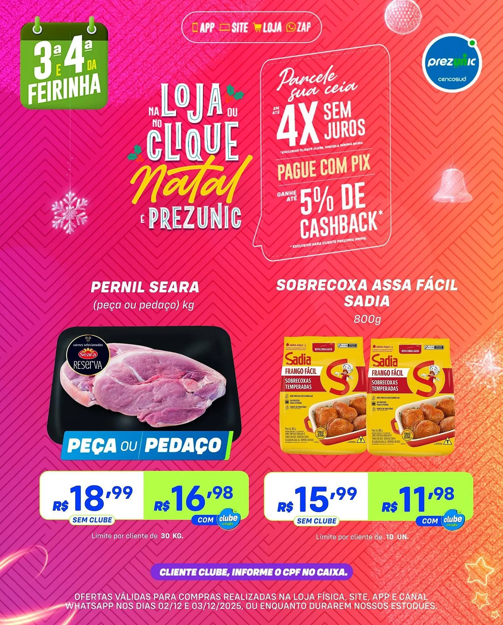 Encarte de Encarte Prezunic 1 de dezembro até 3 de dezembro 2025 - Pagina 5