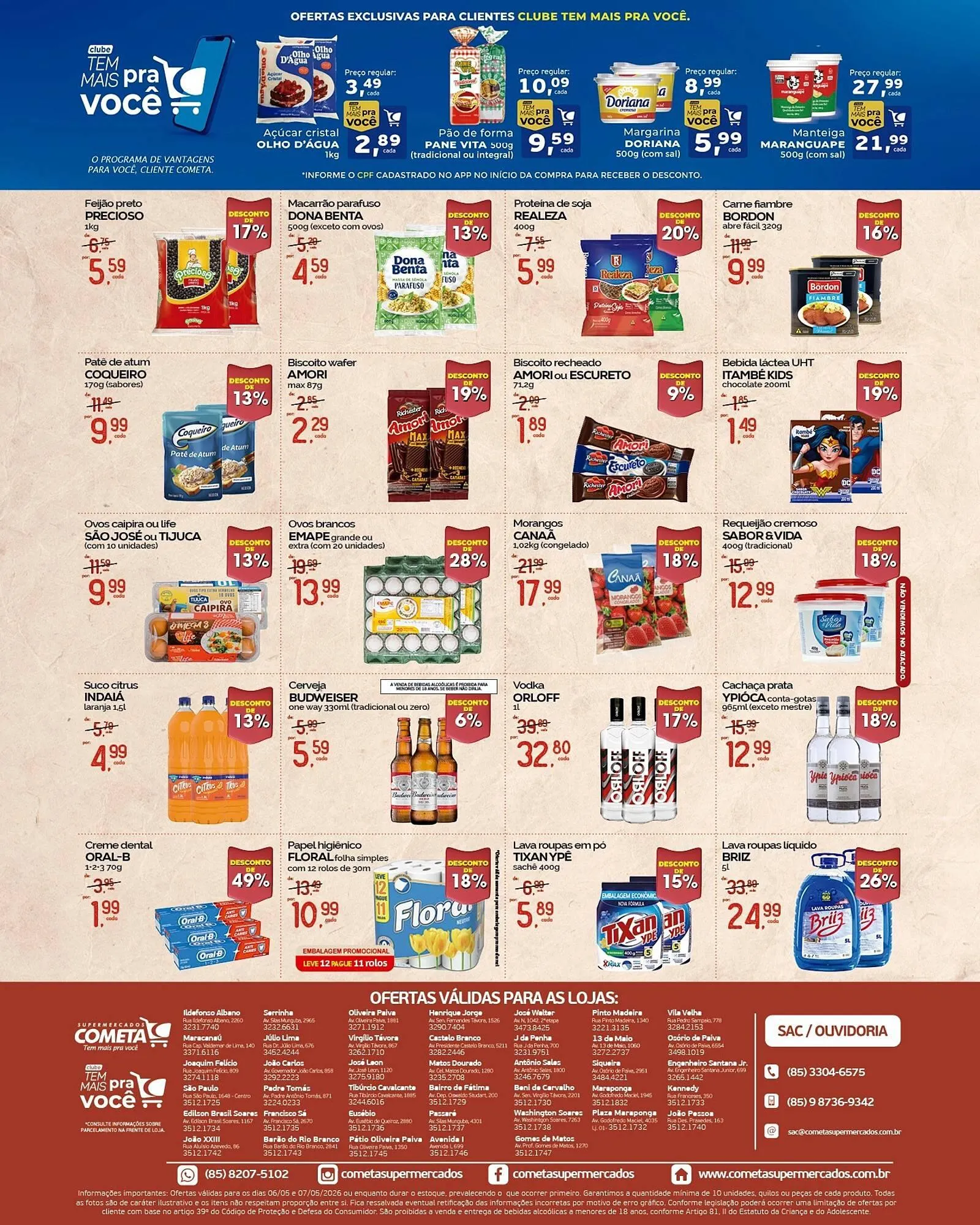 Encarte de Encarte Cometa Supermercados 6 de maio até 7 de maio 2026 - Pagina 2