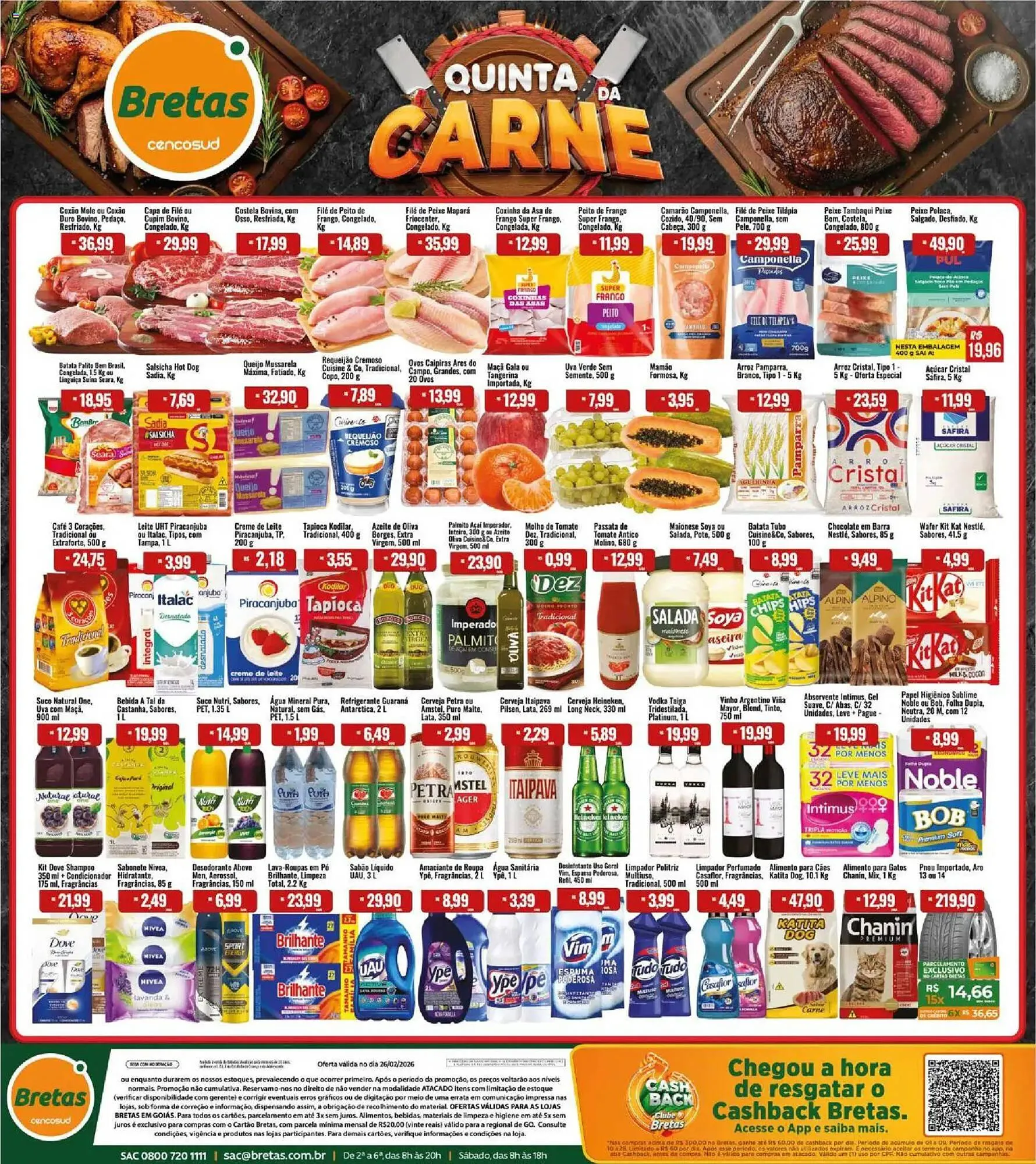 Encarte de Catálogo Supermercados Bretas 26 de fevereiro até 26 de fevereiro 2026 - Pagina 1