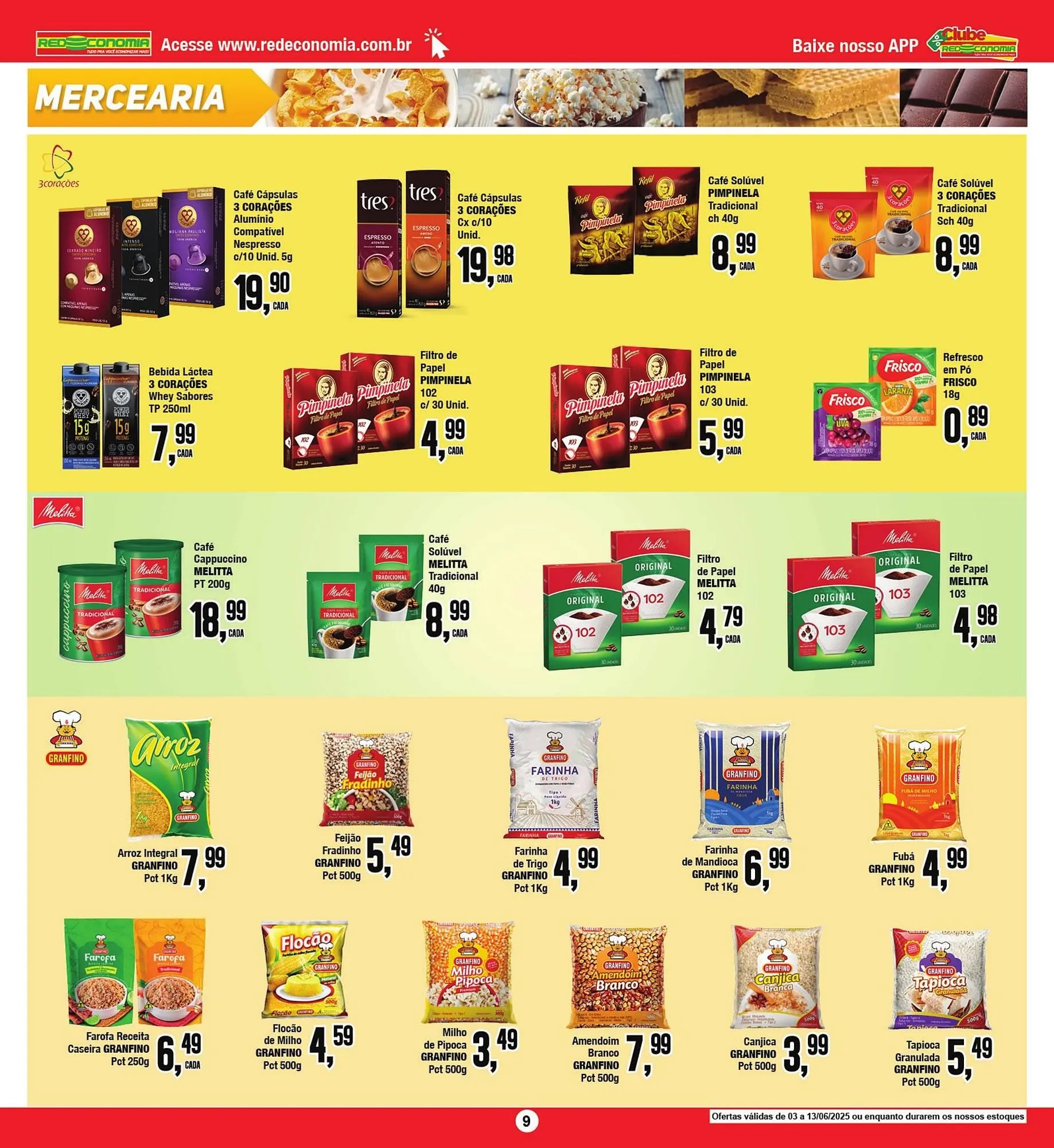 Encarte de Catálogo Rede Economia 4 de junho até 14 de junho 2025 - Pagina 9