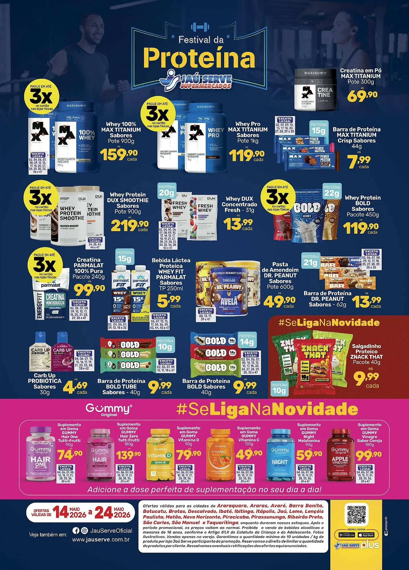 Encarte de Catálogo Supermercados Jau Serve 14 de maio até 24 de maio 2026 - Pagina 1