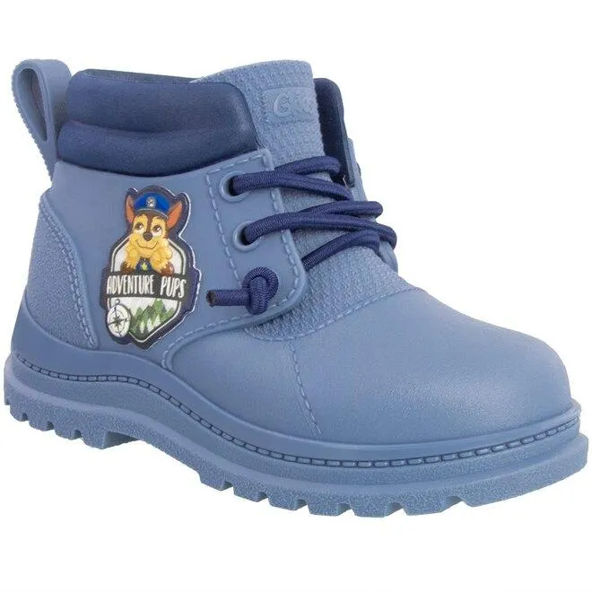 Bota Coturno Infantil Patrulha Canina Adventure Pups Chase Elástico Azul
