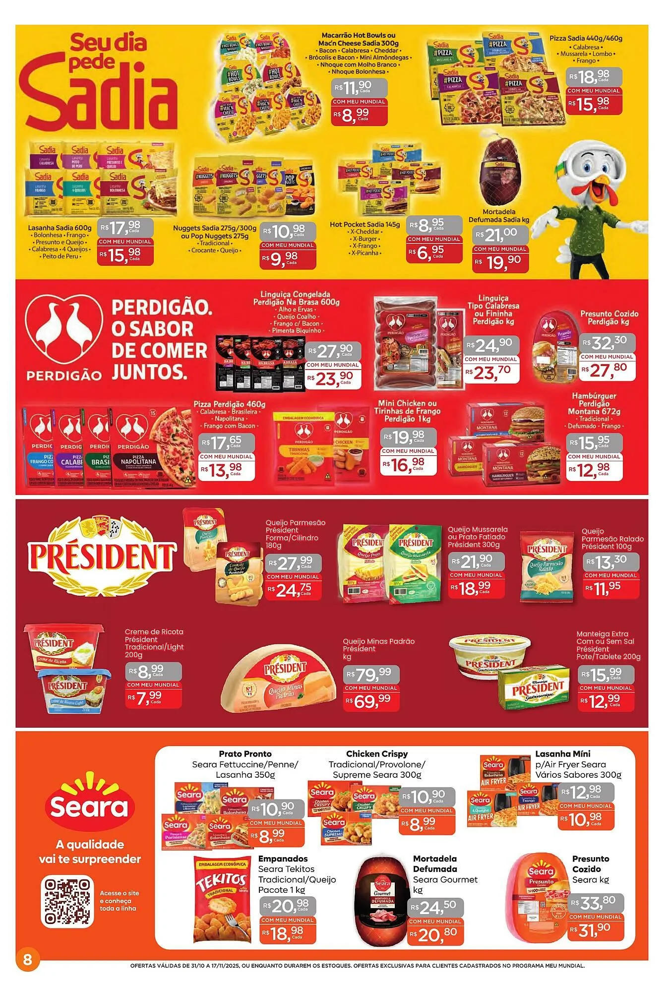 Encarte de Encarte Supermercados Mundial 31 de outubro até 17 de novembro 2025 - Pagina 8