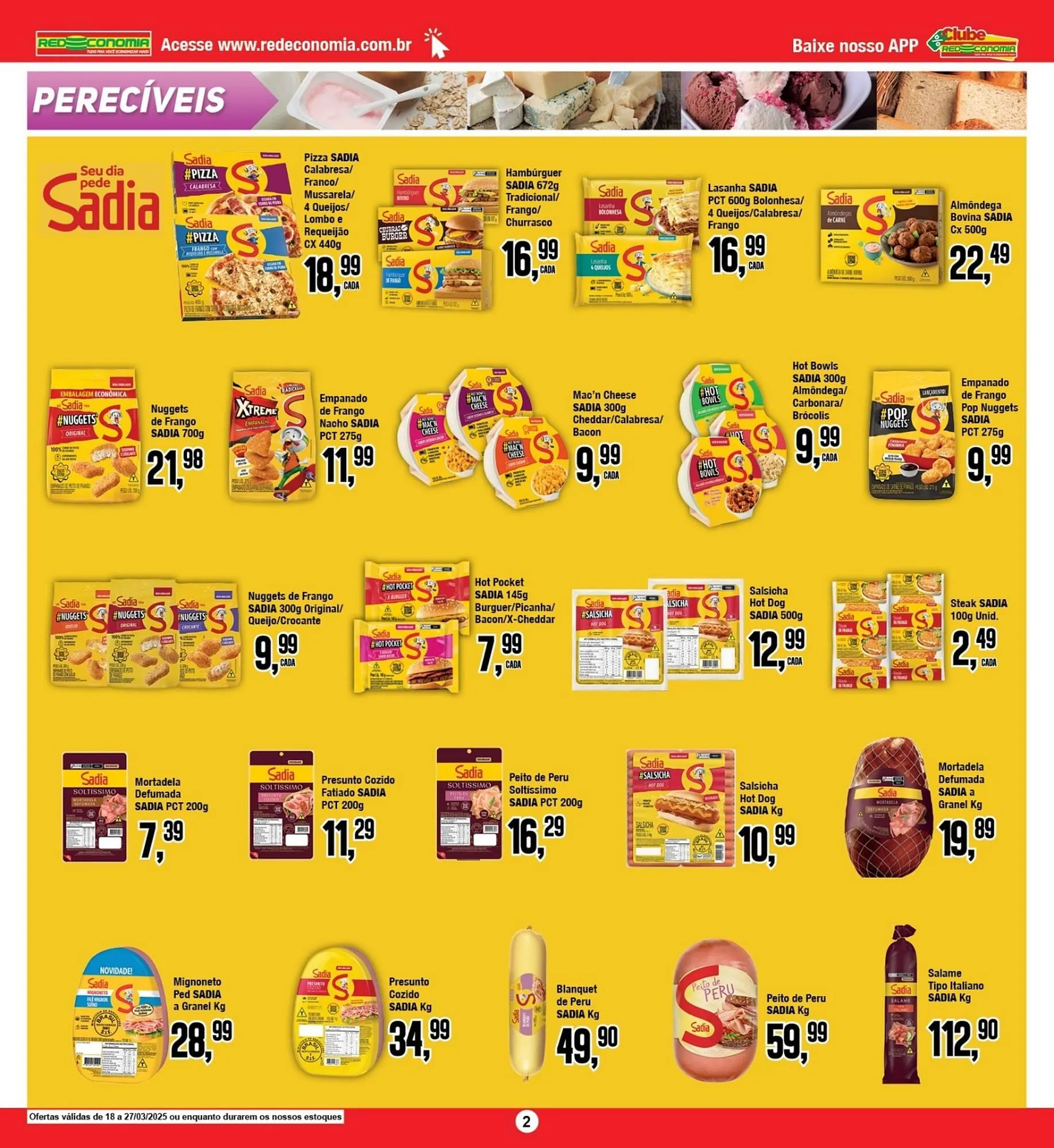 Encarte de Catálogo Rede Economia 18 de março até 27 de março 2025 - Pagina 2