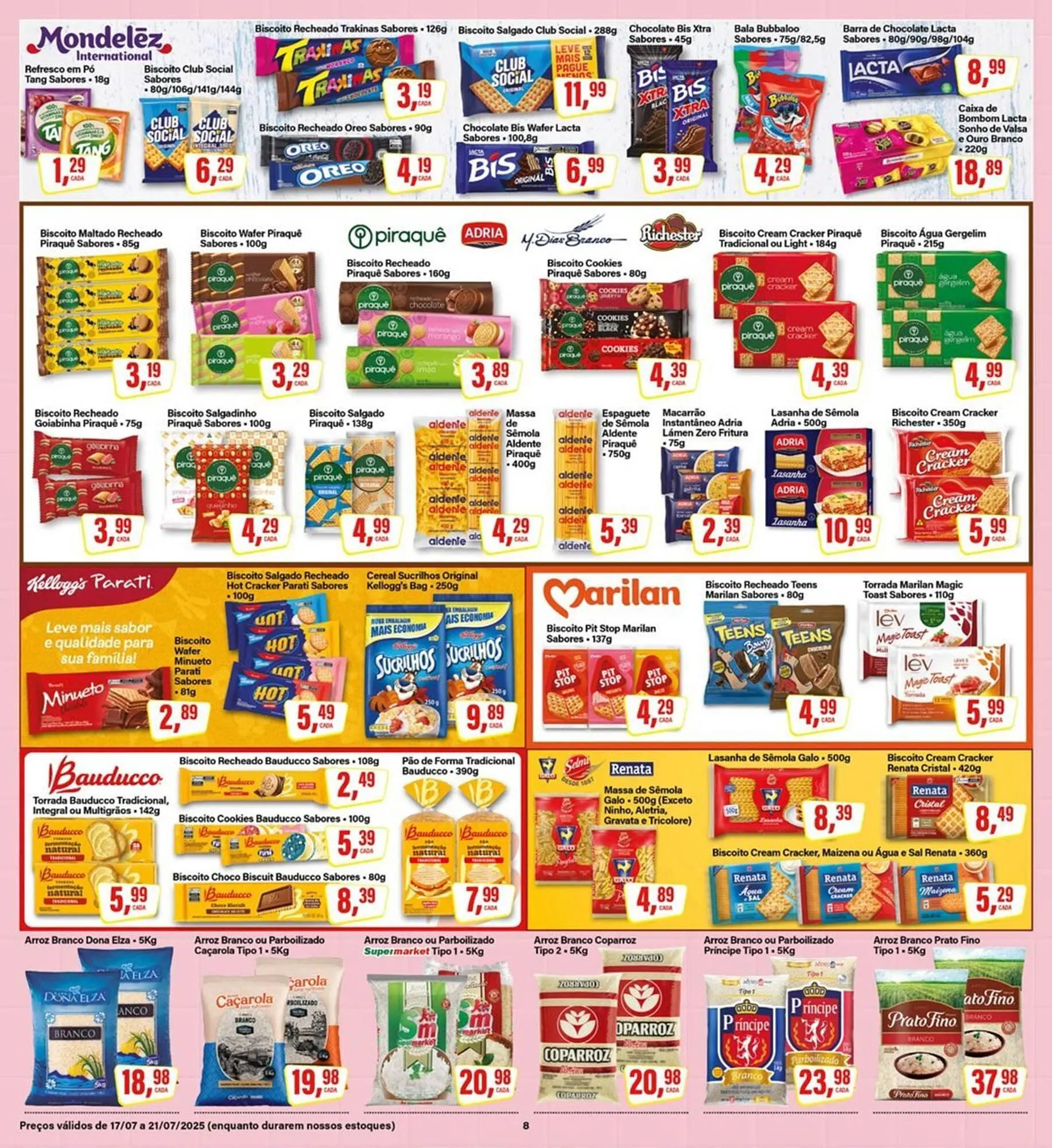 Encarte de Catálogo Rede Supermarket 17 de julho até 21 de julho 2025 - Pagina 8