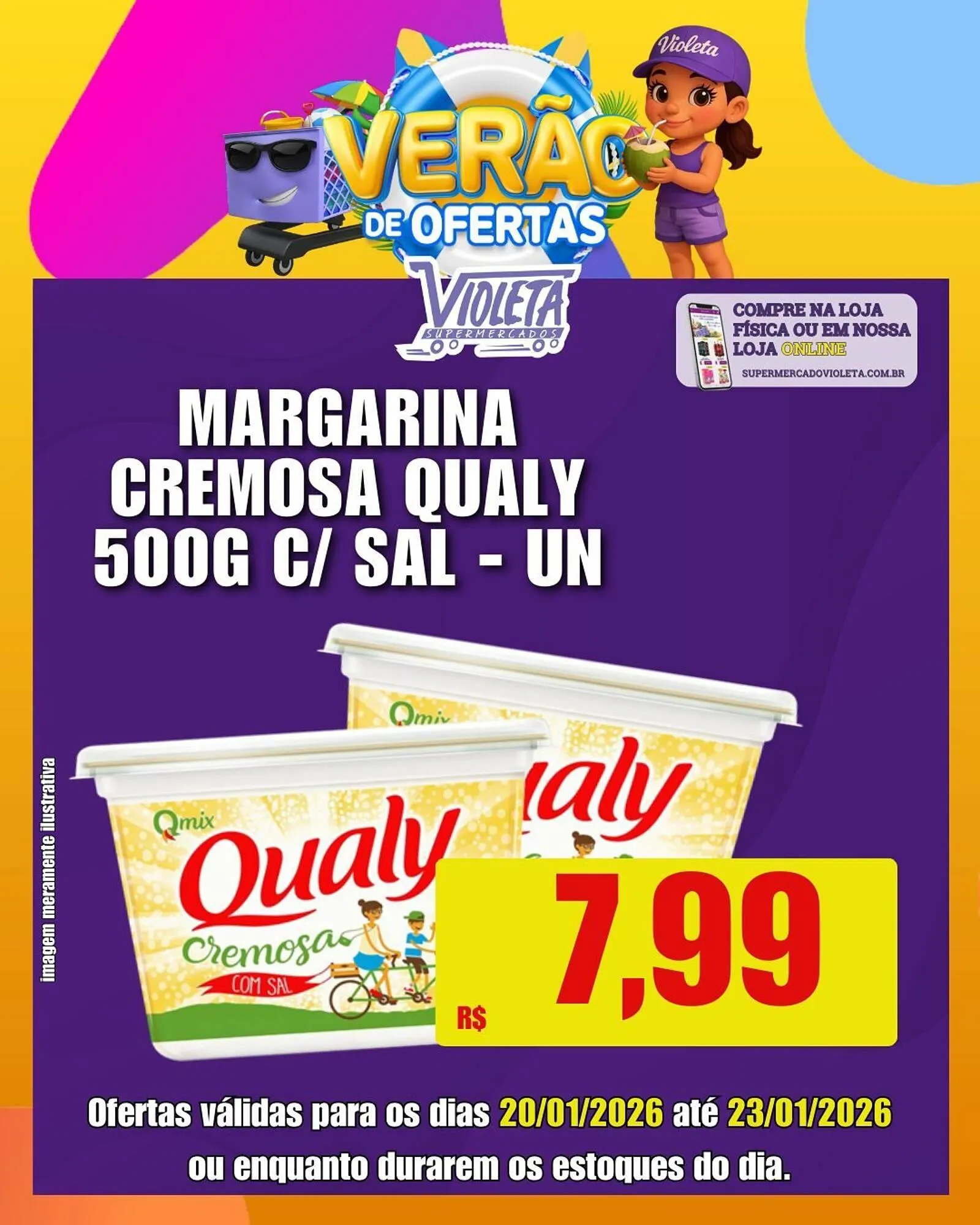 Encarte de Catálogo Violeta Supermercados 20 de janeiro até 23 de janeiro 2026 - Pagina 1
