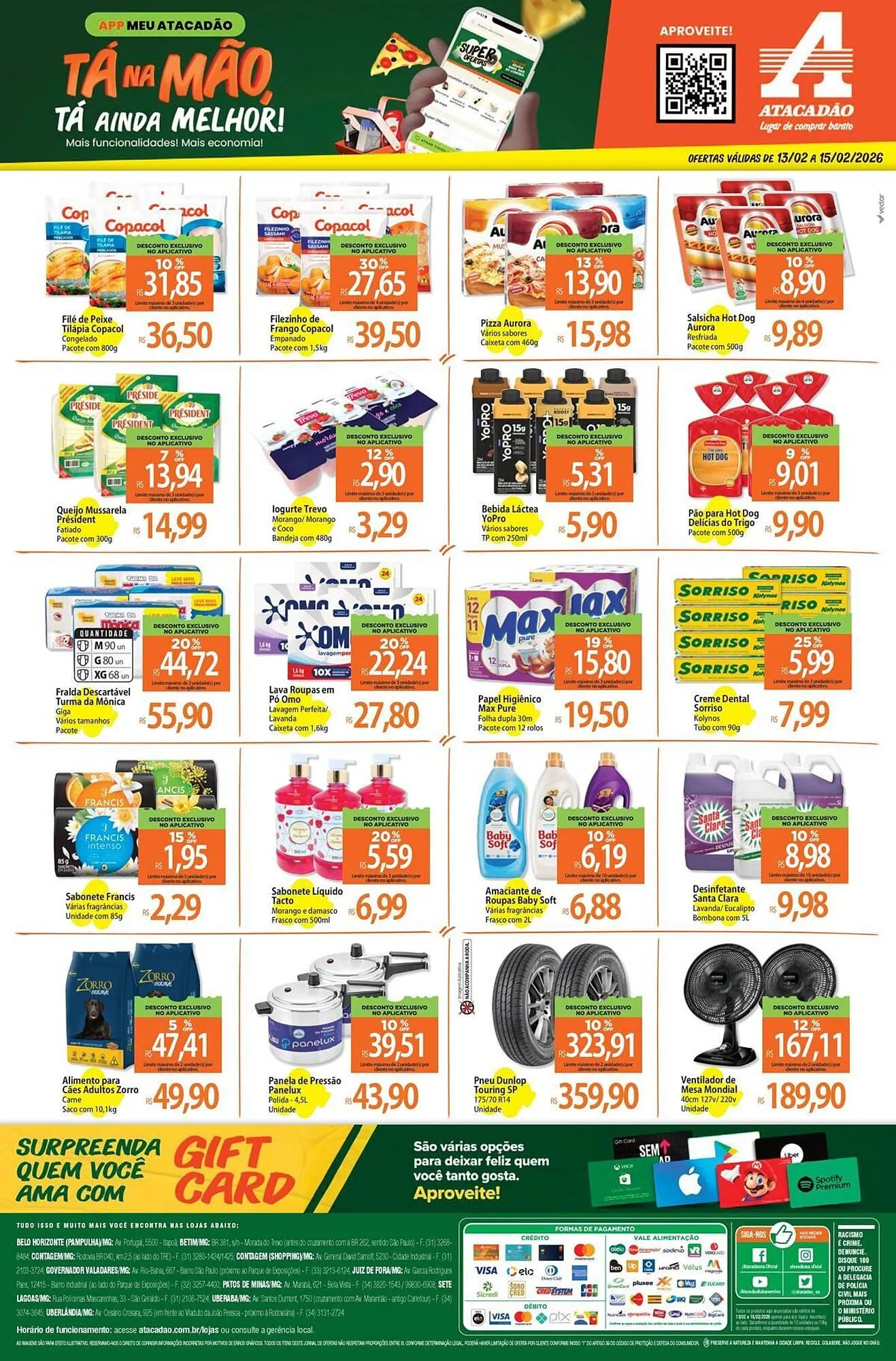 Encarte de Folheto Atacadão 13 de fevereiro até 15 de fevereiro 2026 - Pagina 2