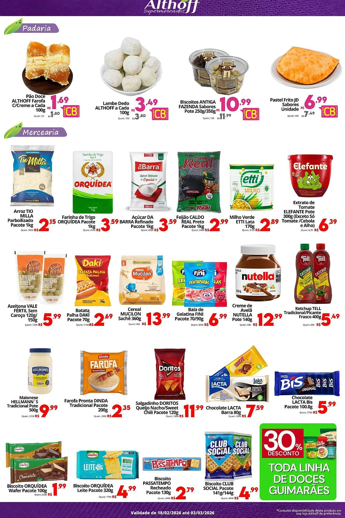 Encarte de Encarte Althoff Supermercados 18 de fevereiro até 3 de março 2026 - Pagina 3