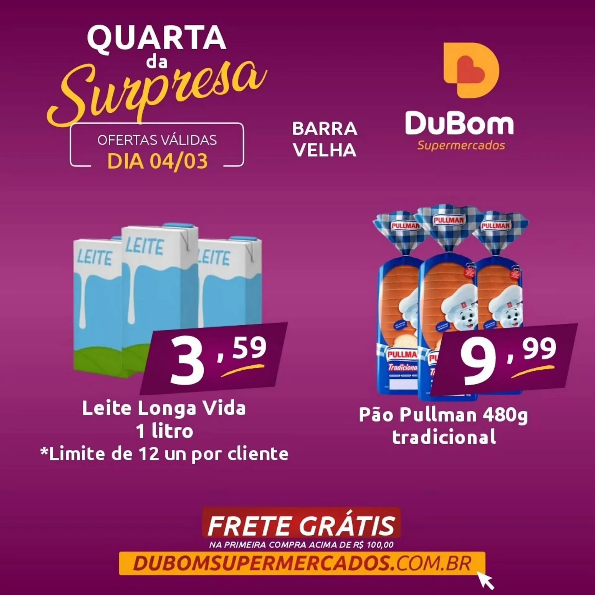 Encarte de Catálogo Dubom Supermercados 4 de março até 4 de março 2026 - Pagina 1