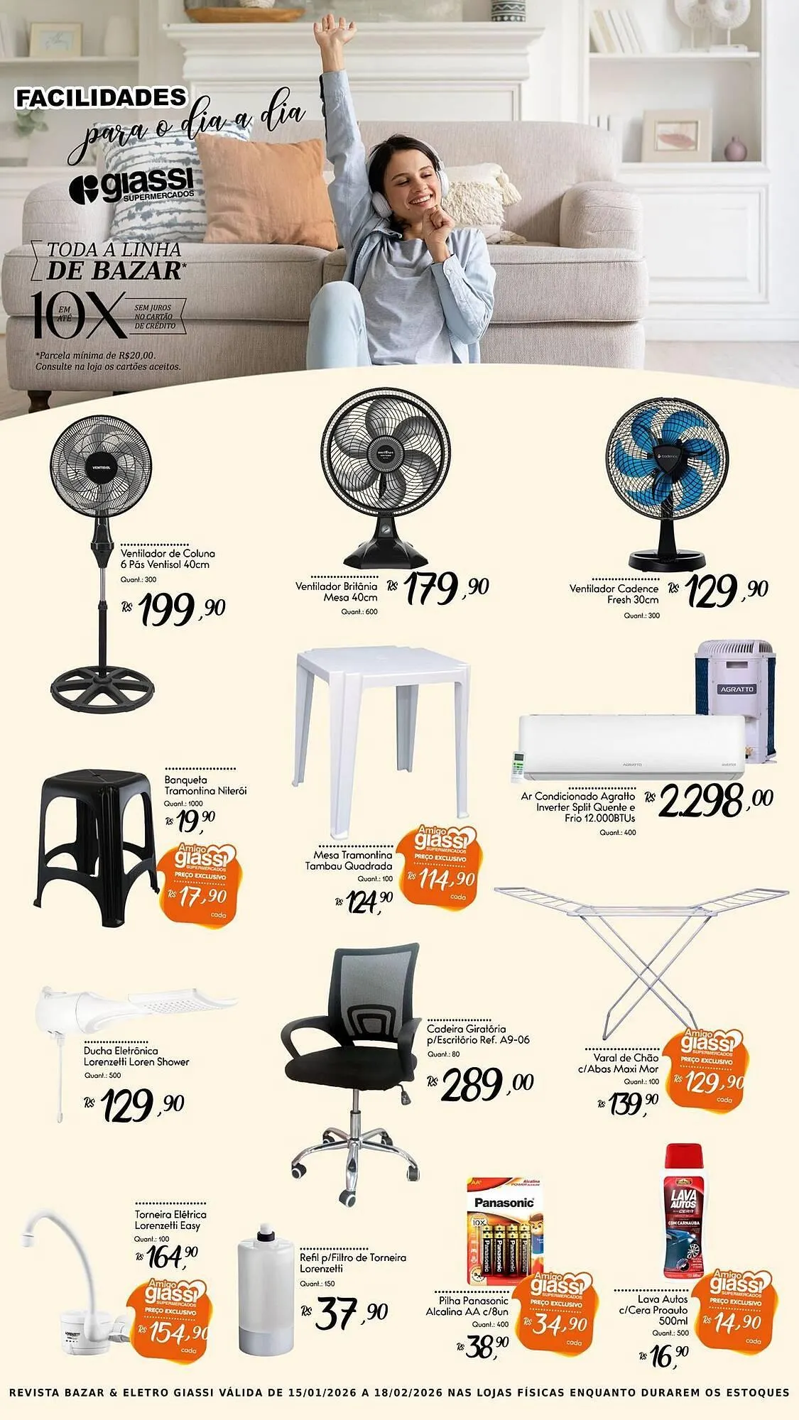 Encarte de Encarte Giassi Supermercados 15 de janeiro até 18 de fevereiro 2026 - Pagina 3