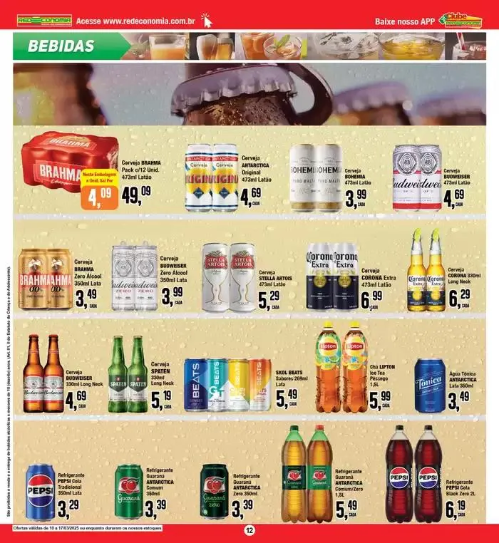 Encarte de Ofertas Rede Economia 10 de março até 17 de março 2025 - Pagina 9