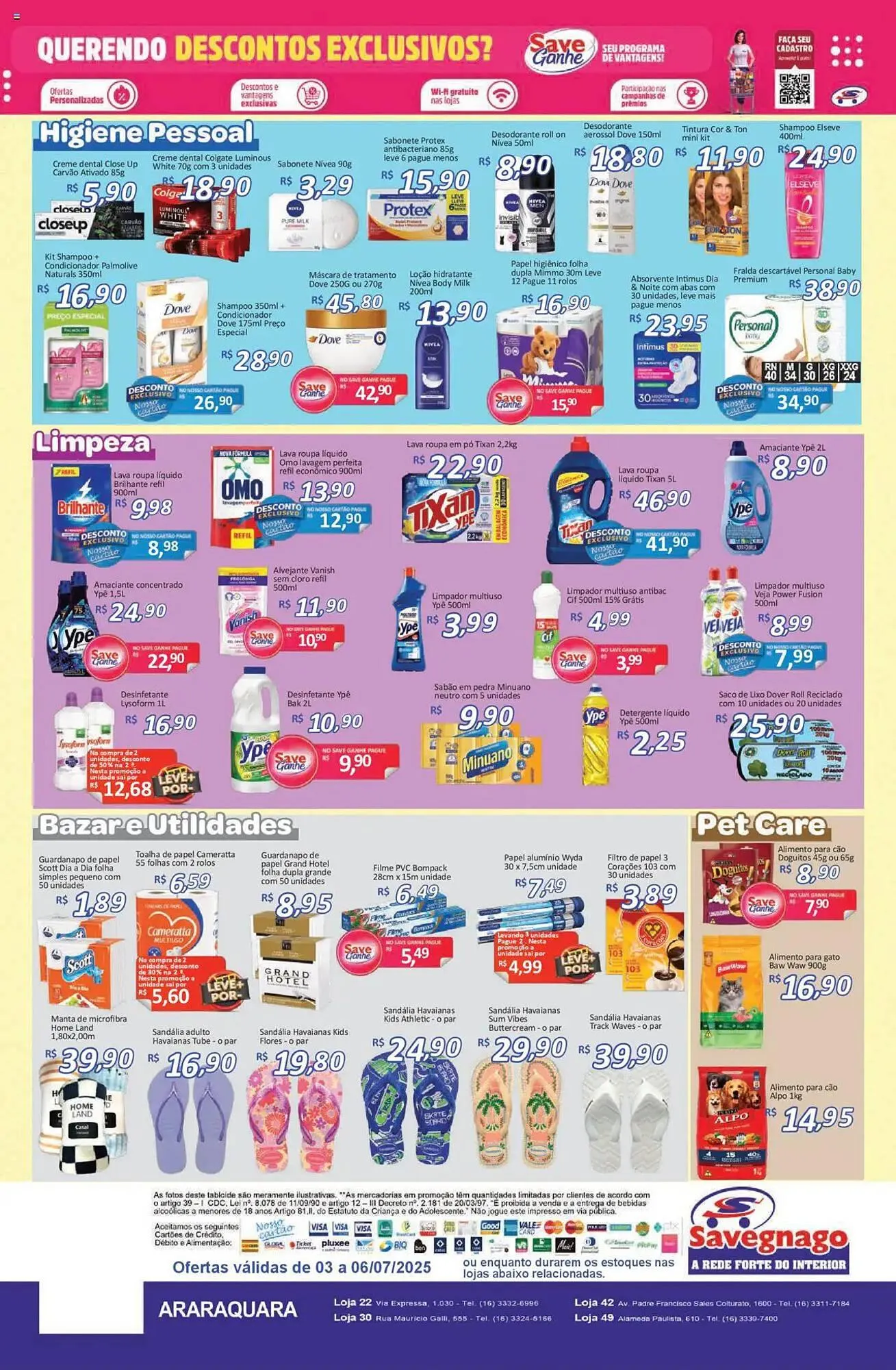 Encarte de Catálogo Supermercados Savegnago 3 de julho até 7 de julho 2025 - Pagina 4