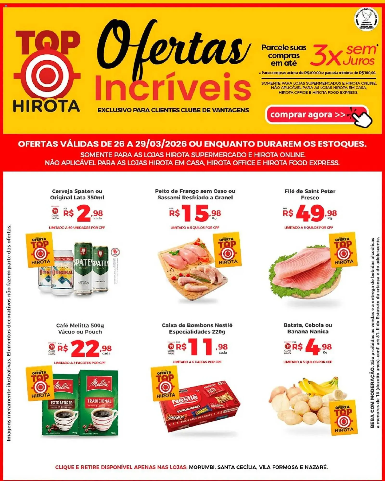 Encarte de Catálogo Hirota Food Supermercado 26 de março até 29 de março 2026 - Pagina 1