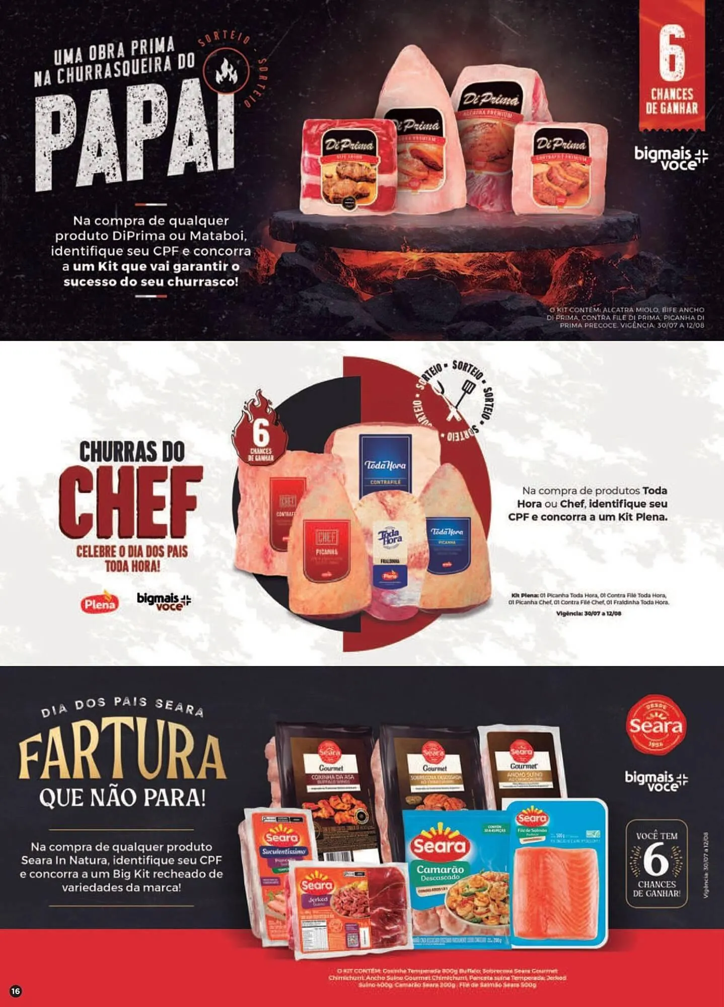 Encarte de Catálogo Big Mais Supermercados 31 de julho até 12 de agosto 2025 - Pagina 16