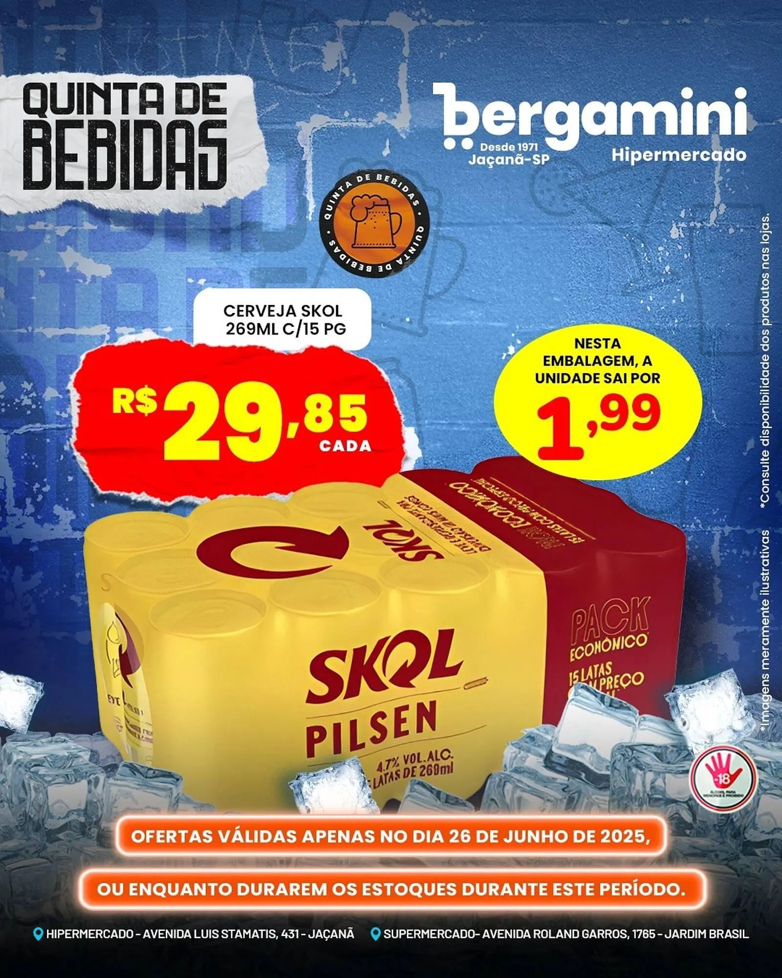 Encarte de Catálogo Supermercado Bergamini 26 de junho até 26 de junho 2025 - Pagina 1